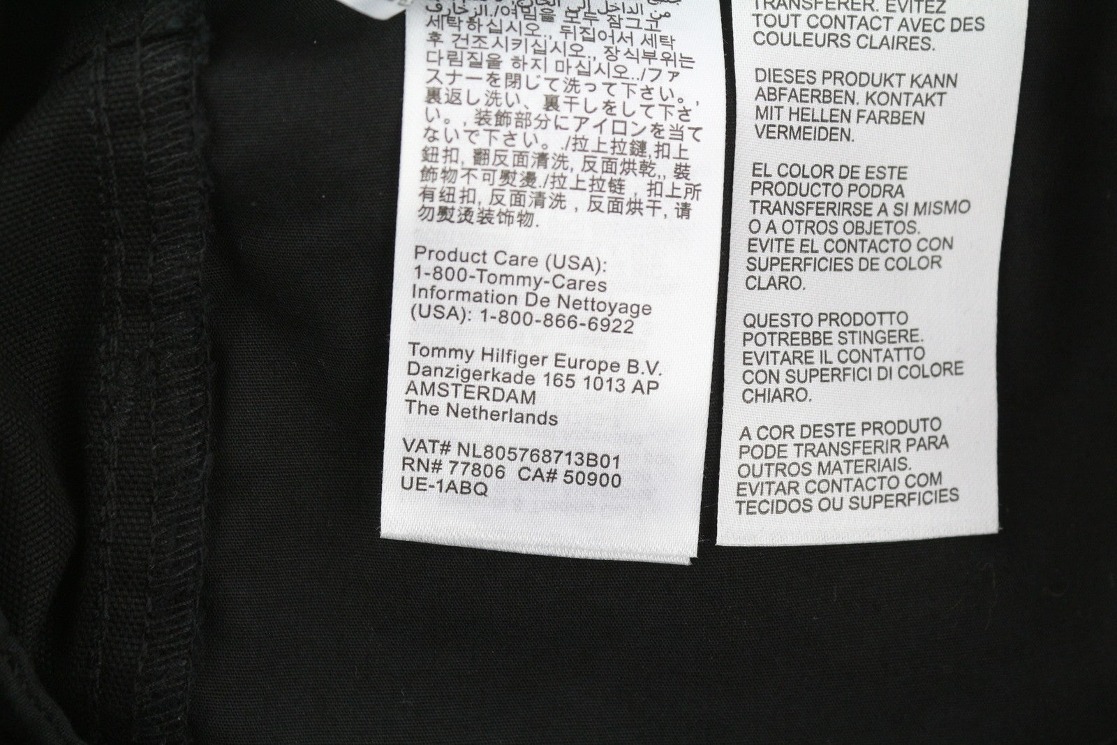 TOMMY HILFIGER Skater Carpenter vyriškos kelnės W33/L32 juodos krovininės su užtrauktuku, rekomenduojama kaina – 139 € 