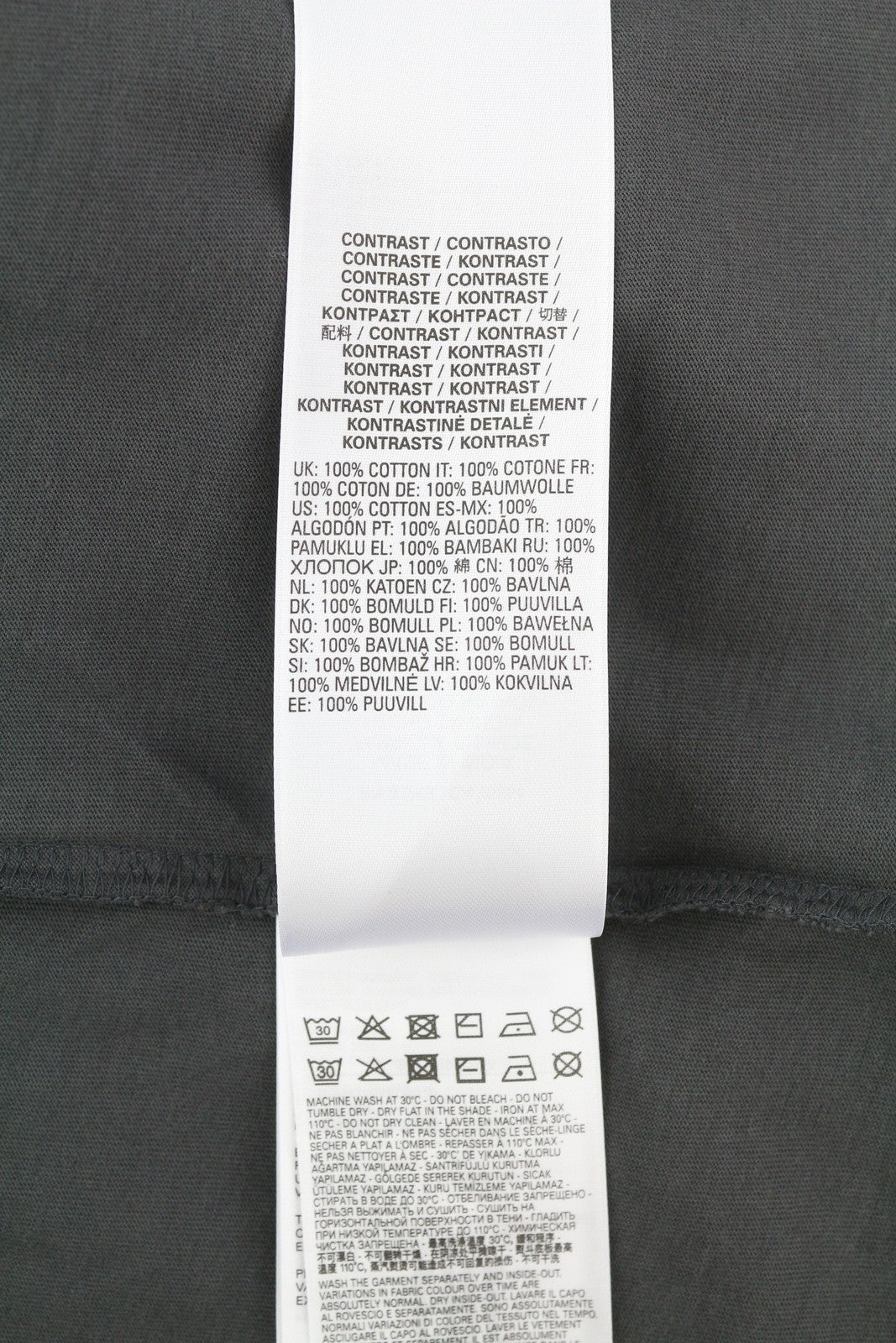 DIESEL T-Juslan-LS vyriški marškinėliai, pilki, ilgomis rankovėmis, apvalios iškirptės, tamprūs trikotažo drobės gabalėliai. 