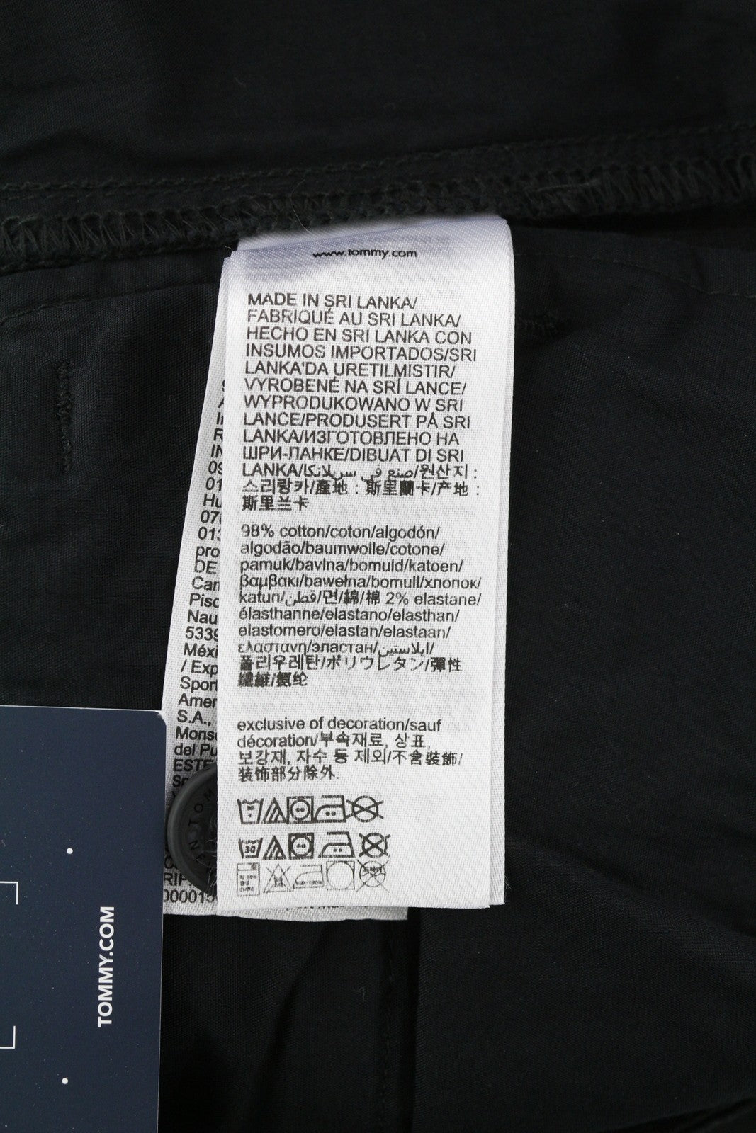 TOMMY HILFIGER Aiden Baggy Cargo vyriškos kelnės W31/L32 juodos, įprastos, RRP 149 €