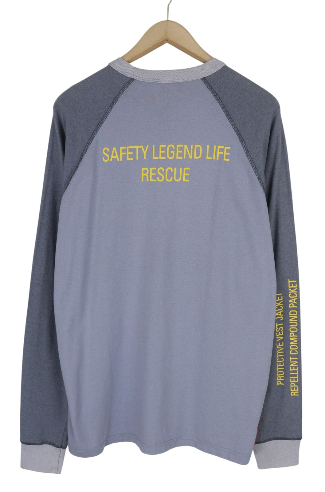 DIESEL T-Juslan-LS vyriški marškinėliai, 2XL, mėlyni, ilgomis rankovėmis, apvalios iškirptės, tamprūs trikotažiniai marškinėliai 