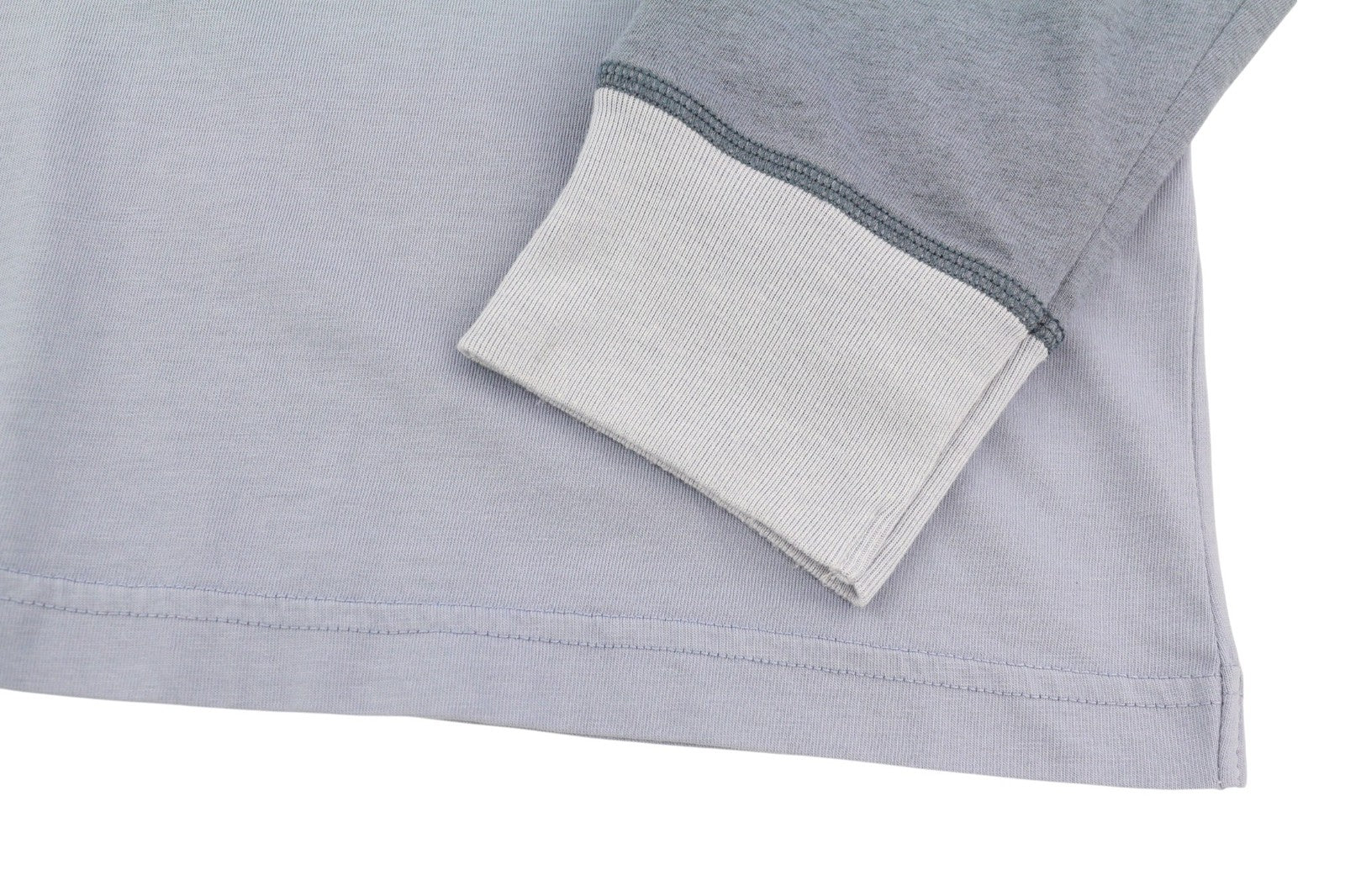 DIESEL T-Juslan-LS vyriški marškinėliai, 2XL, mėlyni, ilgomis rankovėmis, apvalios iškirptės, tamprūs trikotažiniai marškinėliai 