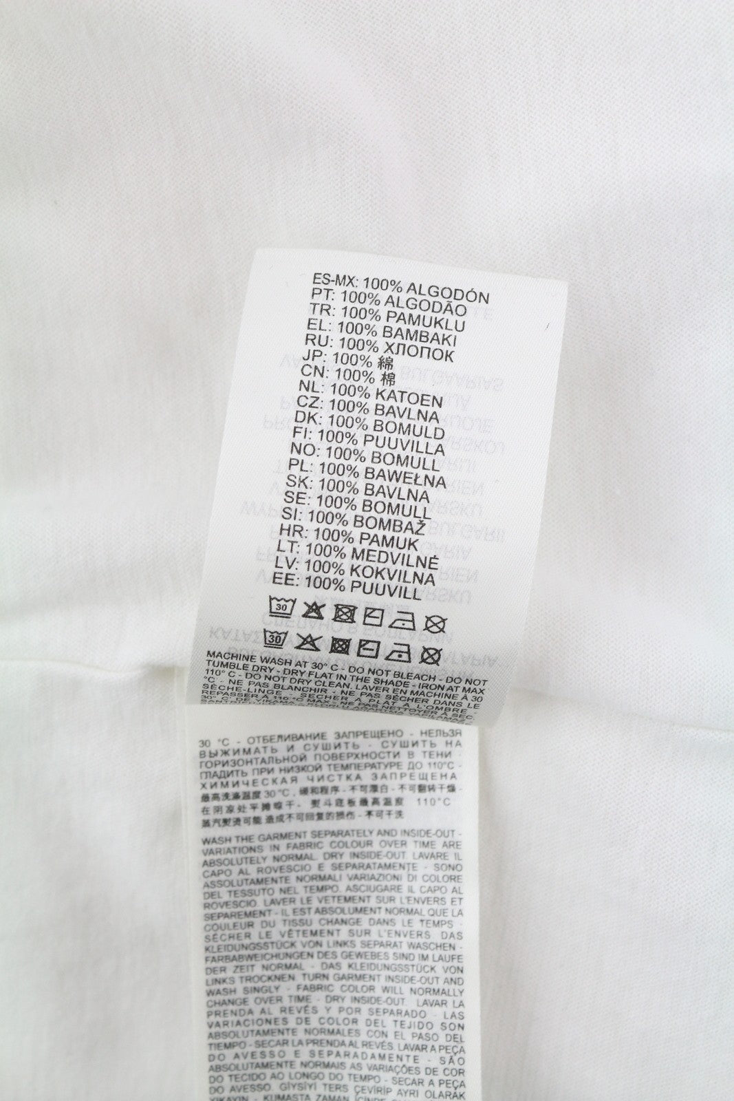 DIESEL T-Jubind-LS-Slits vyriški marškinėliai su ilgomis rankovėmis, apvalia kaklo iškirpte, balti 