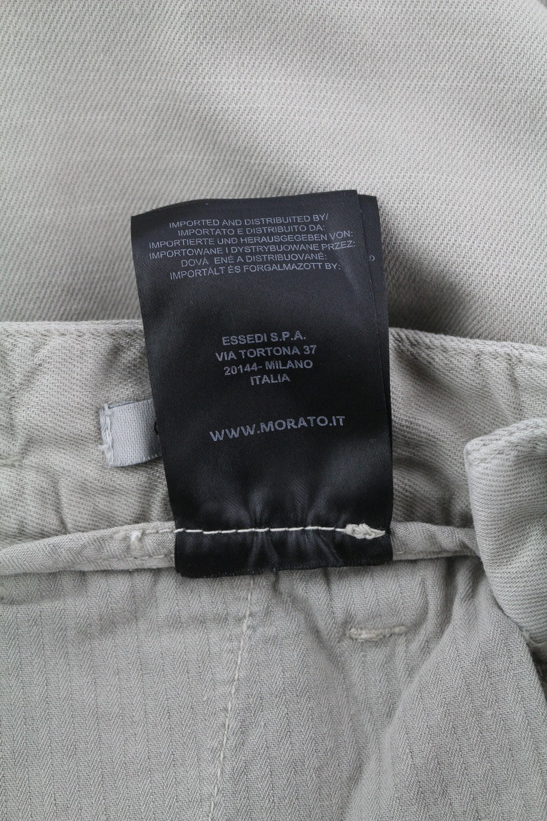 ANTONY MORATO Paul vyriškos kelnės W30 pilkos lino mišinio klostuotos siaurėjančios užtrauktuko formos 