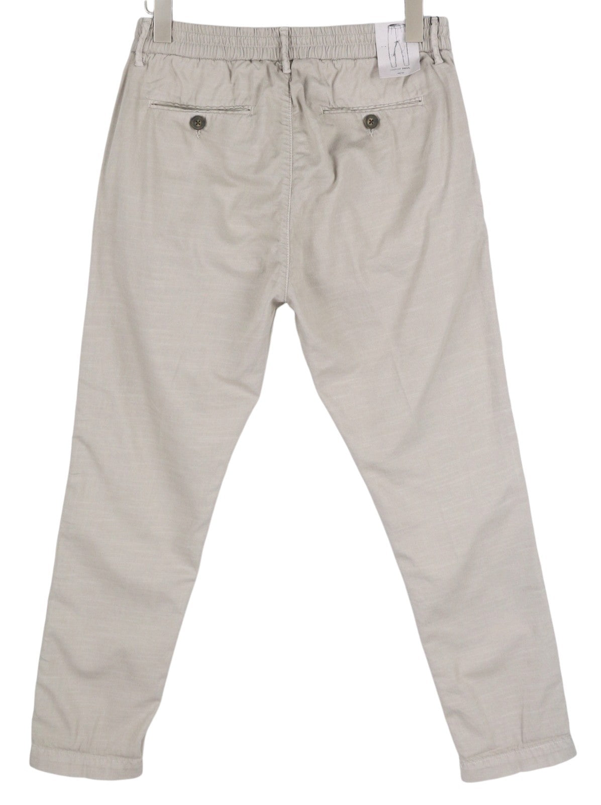 ANTONY MORATO Paul vyriškos kelnės W30 pilkos lino mišinio klostuotos siaurėjančios užtrauktuko formos 