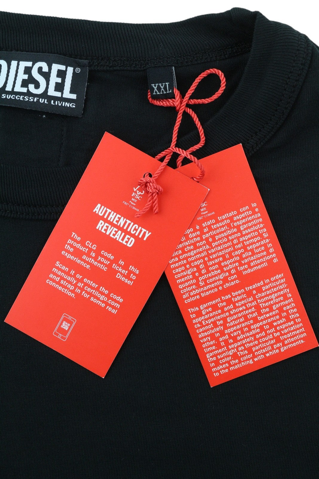 DIESEL T-Shula vyriški marškinėliai, juodi, ilgomis rankovėmis, apvalios iškirptės logotipu, tamprūs trikotažiniai marškinėliai. 