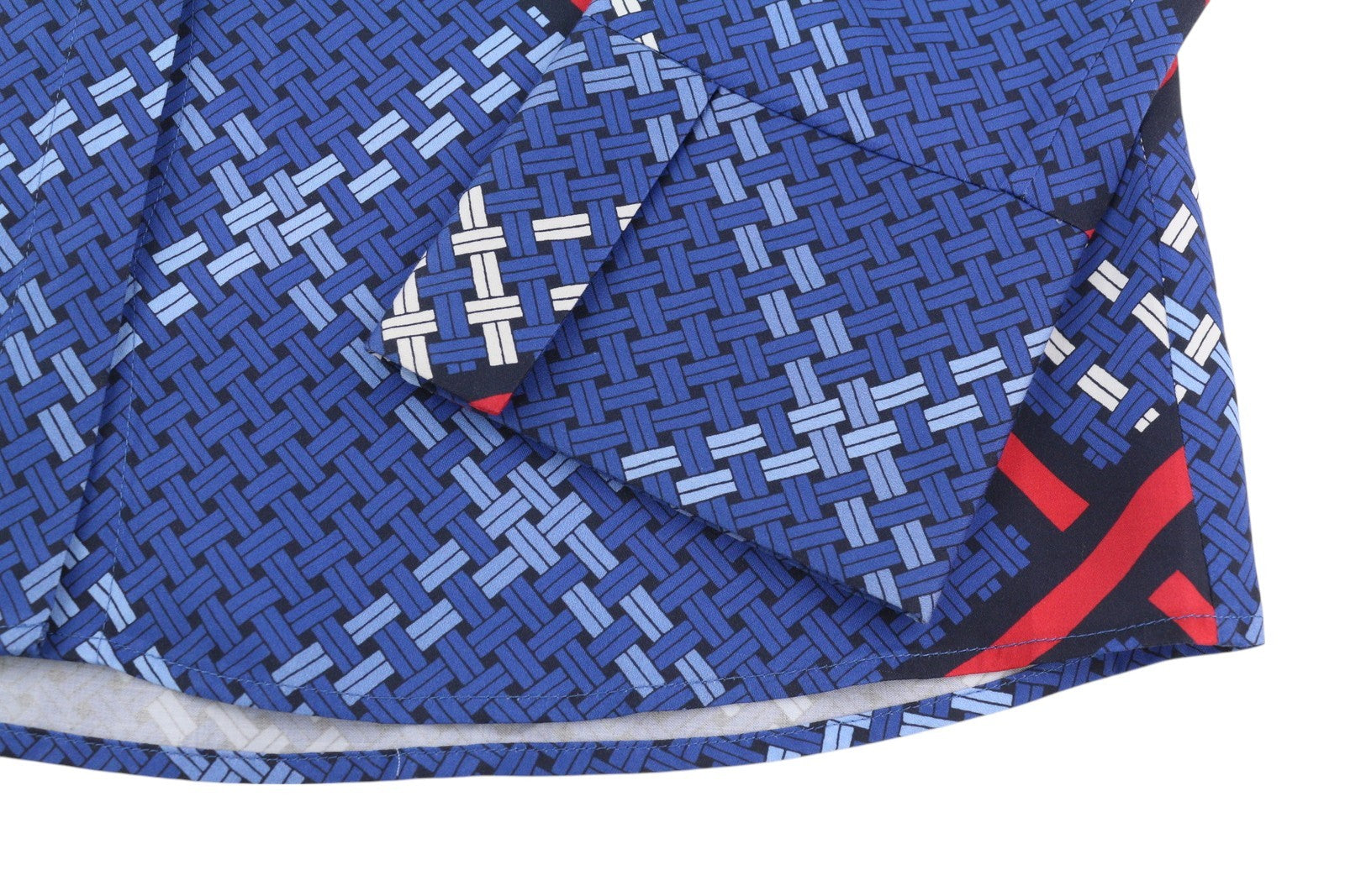 GANT Signature Weave moteriški marškinėliai, EU38, mėlyni, raštuoti, sagomis užsegami, išskleisto atlaso imitacijos marškinėliai 