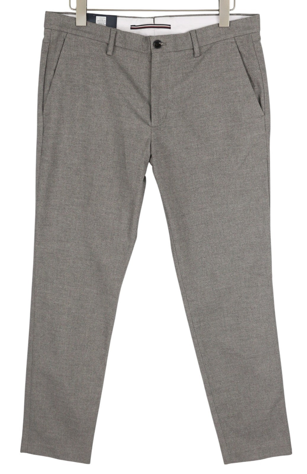 TOMMY HILFIGER „Bleecker Stretch“ vyriškos kelnės W36/L32 melanžo pilkos, plonos, rekomenduojama kaina – 119 € 