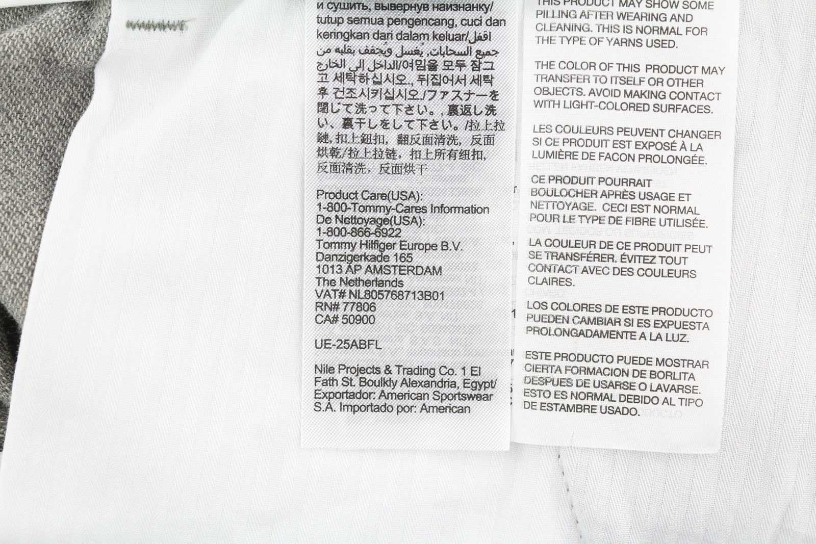 TOMMY HILFIGER „Bleecker Stretch“ vyriškos kelnės W36/L32 melanžo pilkos, plonos, rekomenduojama kaina – 119 € 