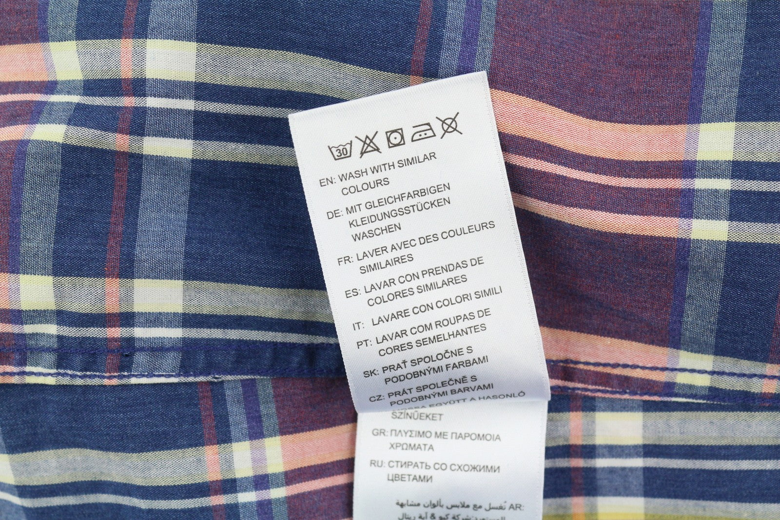 GANT TP Indigo languoti plačiaauliai moteriški marškinėliai EU34 laisvalaikio spalvingi sagomis 