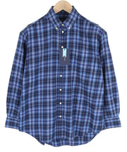 GANT flaneliniai languoti laisvalaikio stiliaus marškinėliai, 36 dydžio, mėlyni, su sagomis žemyn atlenkiama apykakle, laisvalaikio stiliaus 