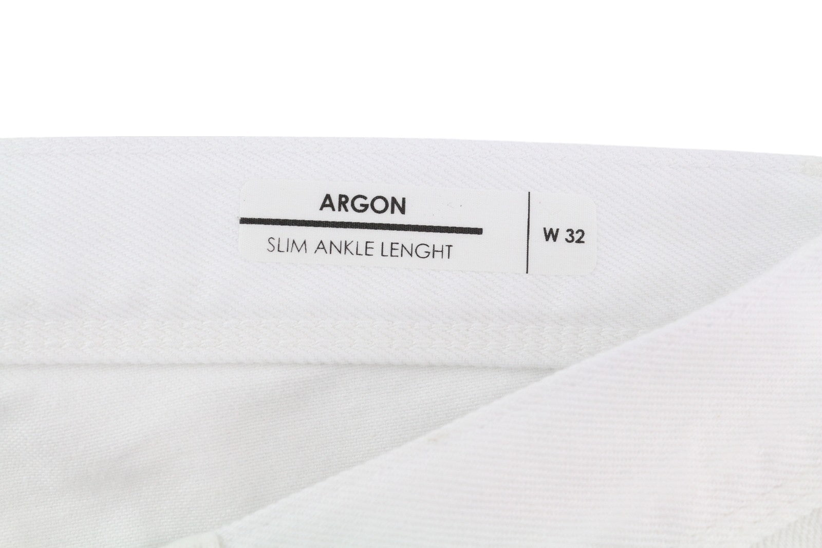 ANTONY MORATO Argon Men Jeans W32 White Slim Ankle Length Button-Fly Logo Denim