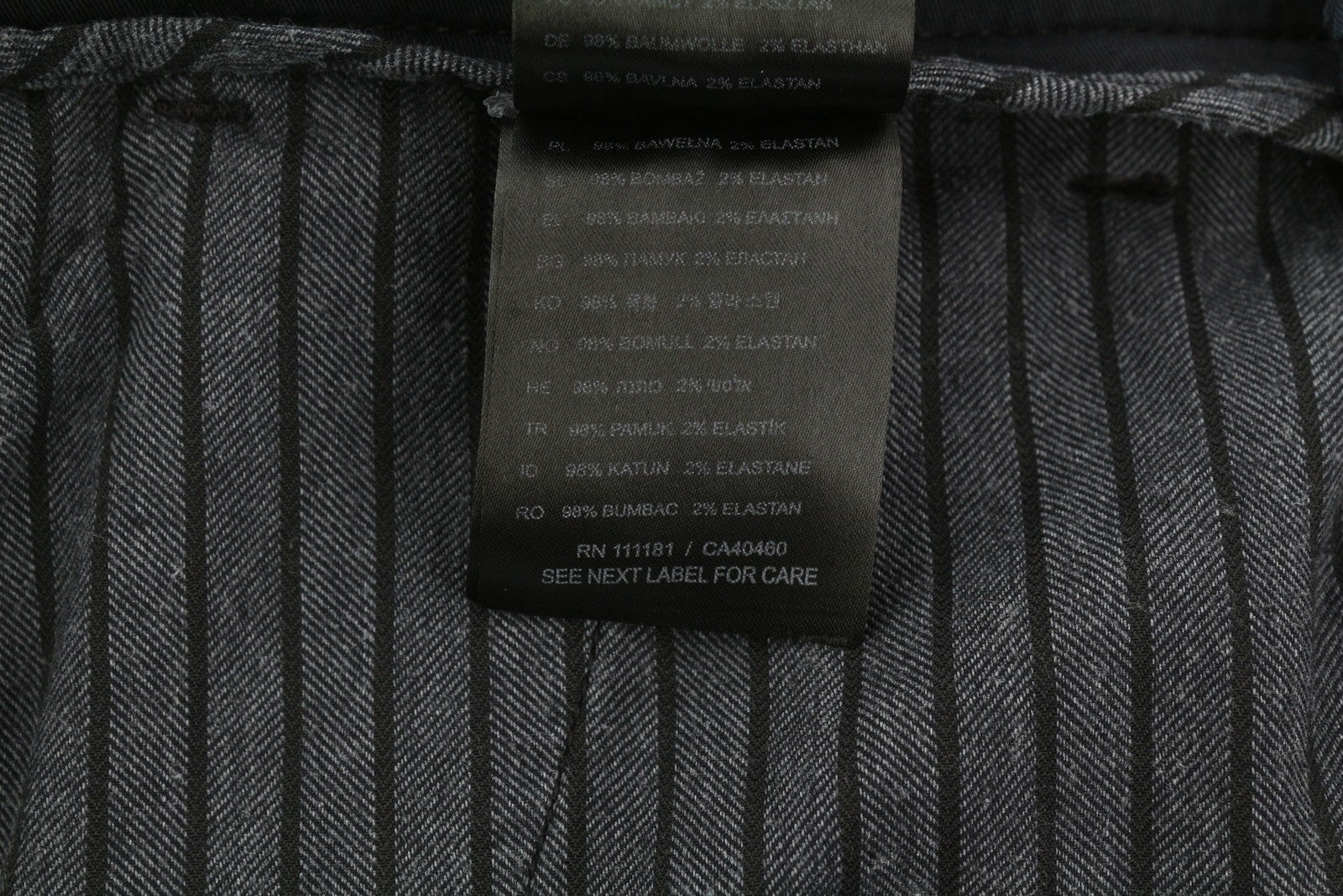 ANTONY MORATO Bryan vyriškos kelnės W40 tamsiai mėlynos, aptemptos, tamprios, chino spalvos su užtrauktuku.