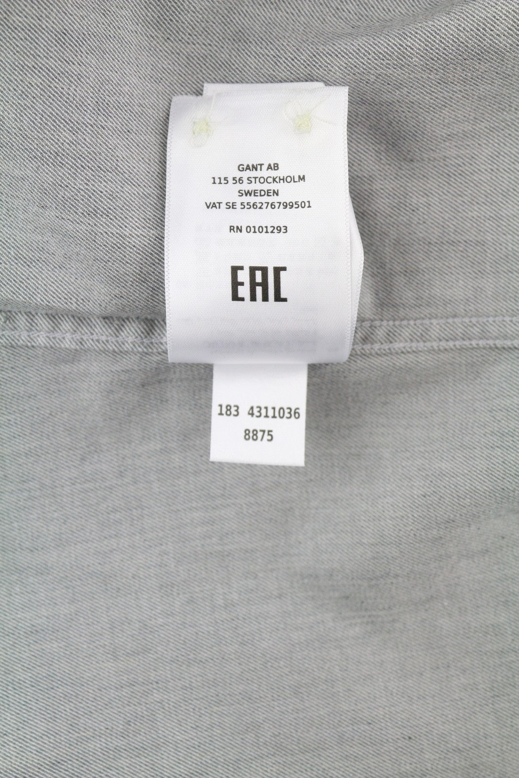 GANT TP Melange Flannel moteriški marškinėliai EU38 pilki sagomis užsegami praplatinta apykakle laisvalaikio stiliumi 