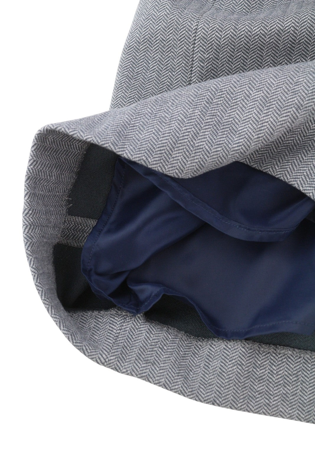 GANT „Herringbone“ džersio moteriška suknelė, 34 dydžio, pilkai melanžinė, apvali iškirptė, 3/4 rankovės. 