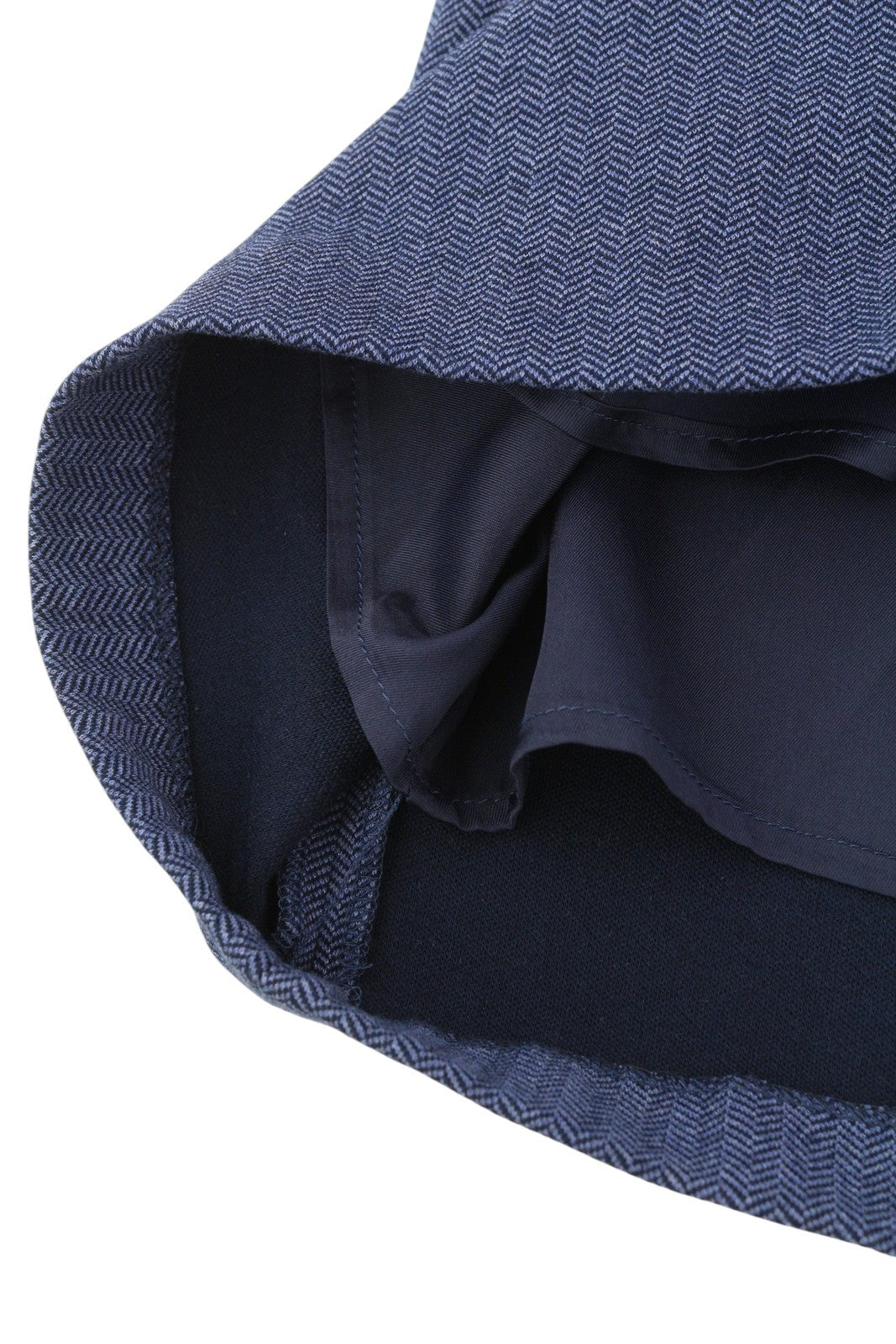 GANT „Herringbone“ džersio moteriška suknelė, 38 dydžio, mėlyna, apvali iškirptė, trumpomis rankovėmis, iki kelių. 