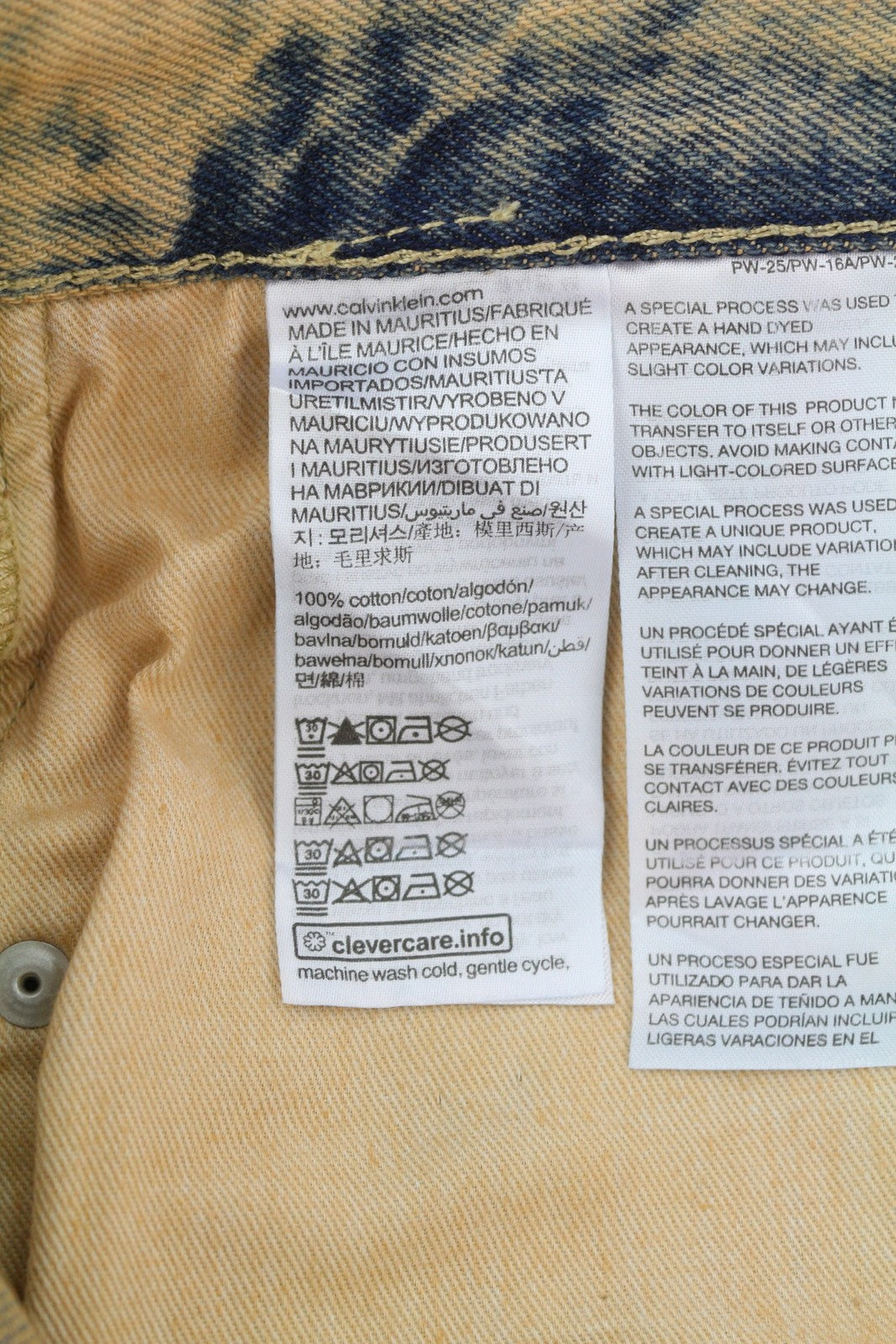 CALVIN KLEIN 90-ųjų tiesūs vyriški džinsai W32 išblukintos rudos spalvos su užtrauktuku ir logotipu, rekomenduojama kaina – 119 € 