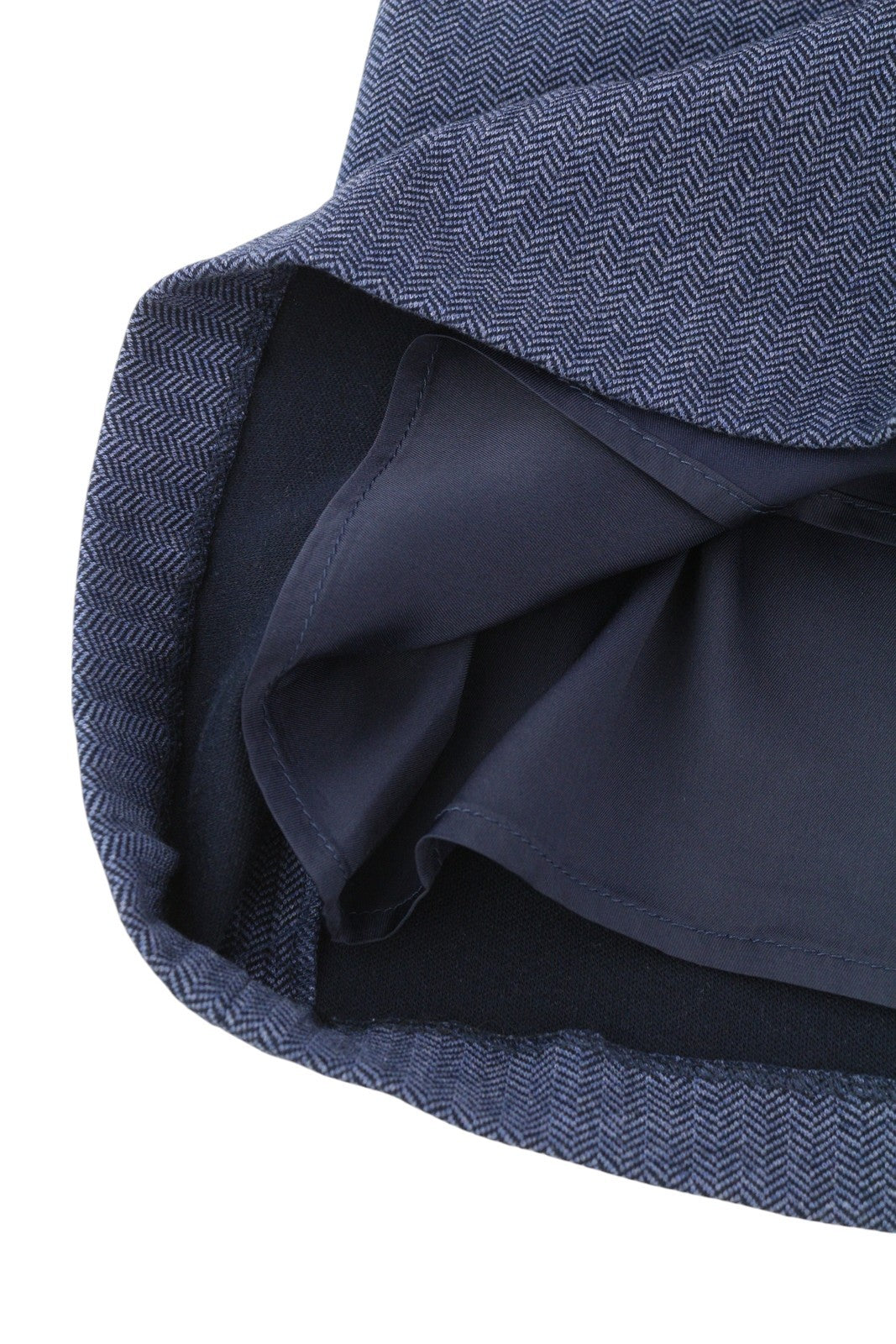 GANT „Herringbone“ džersio moteriška suknelė, 36 dydžio, mėlyna, apvali iškirptė, trumpomis rankovėmis, iki kelių. 