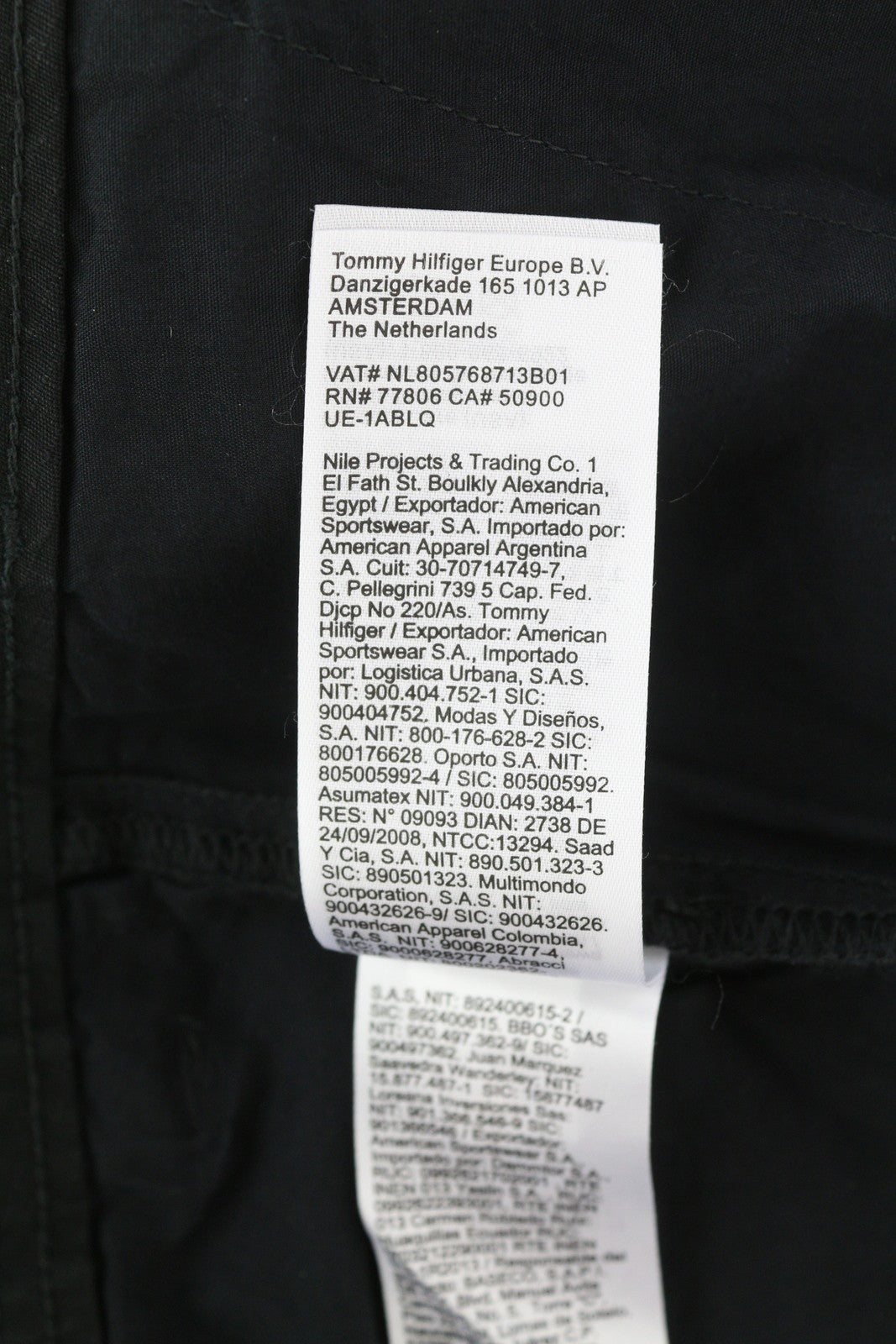 TOMMY HILFIGER Aiden Baggy Cargo vyriškos kelnės W33/L34 juodos tekstūruotos užtrauktuku