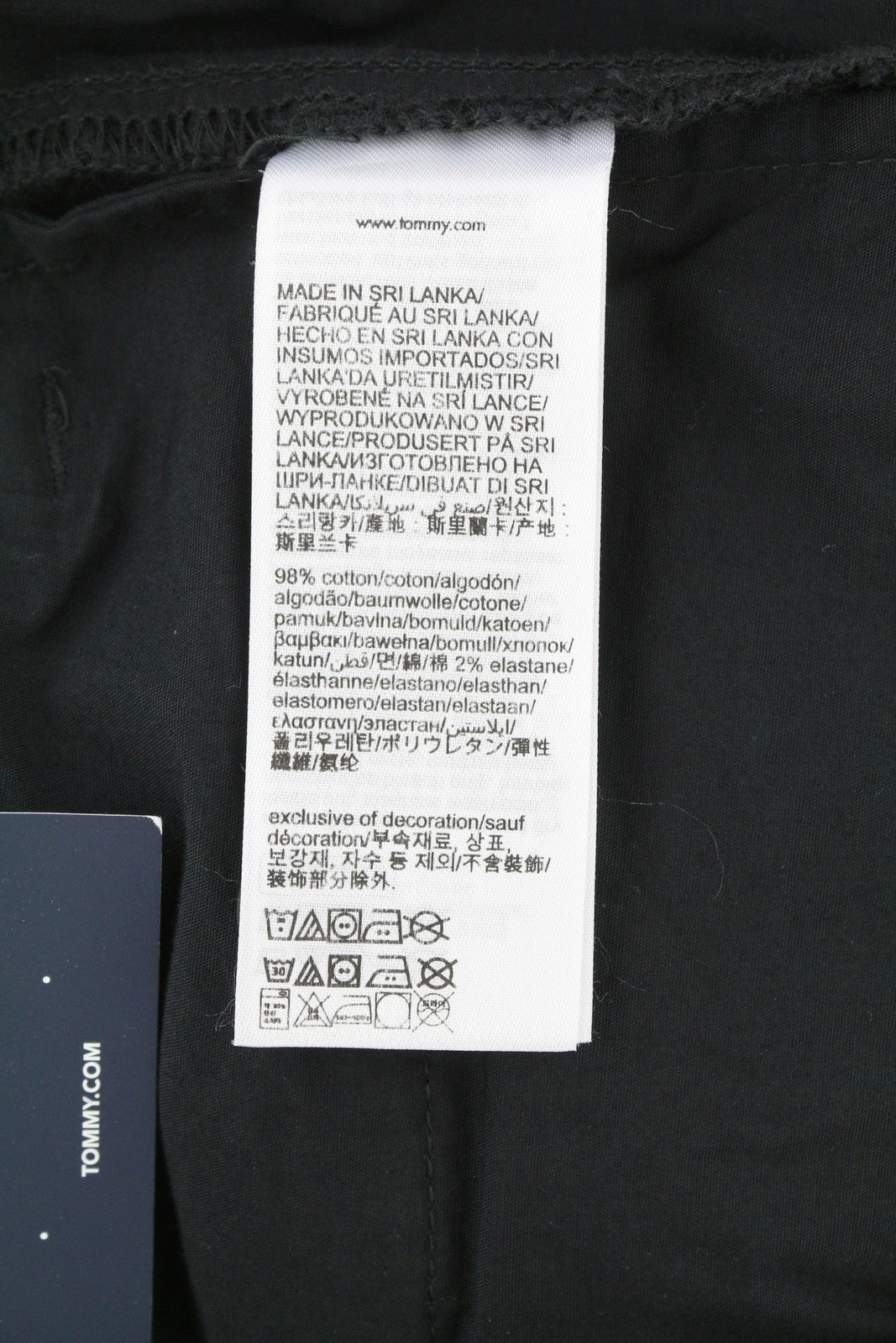 TOMMY HILFIGER Aiden Baggy Cargo vyriškos kelnės W33/L34 juodos tekstūruotos užtrauktuku