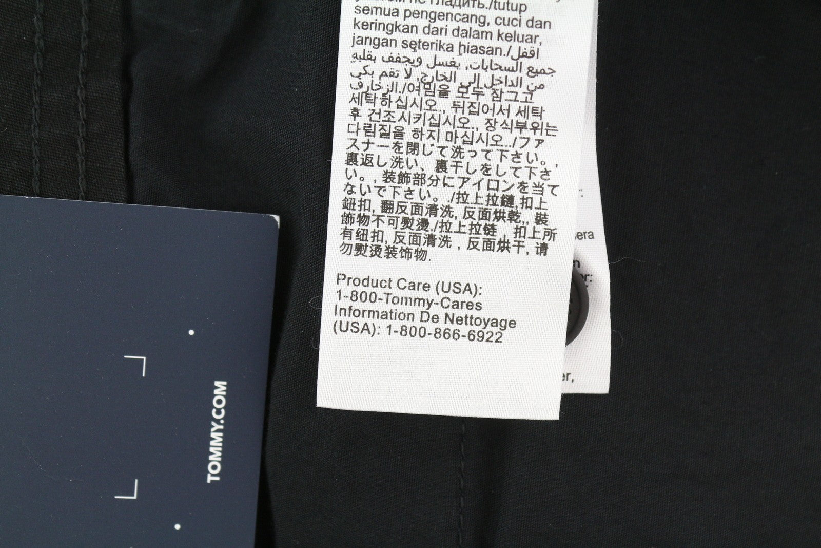 TOMMY HILFIGER Aiden Baggy Cargo vyriškos kelnės W33/L34 juodos tekstūruotos užtrauktuku