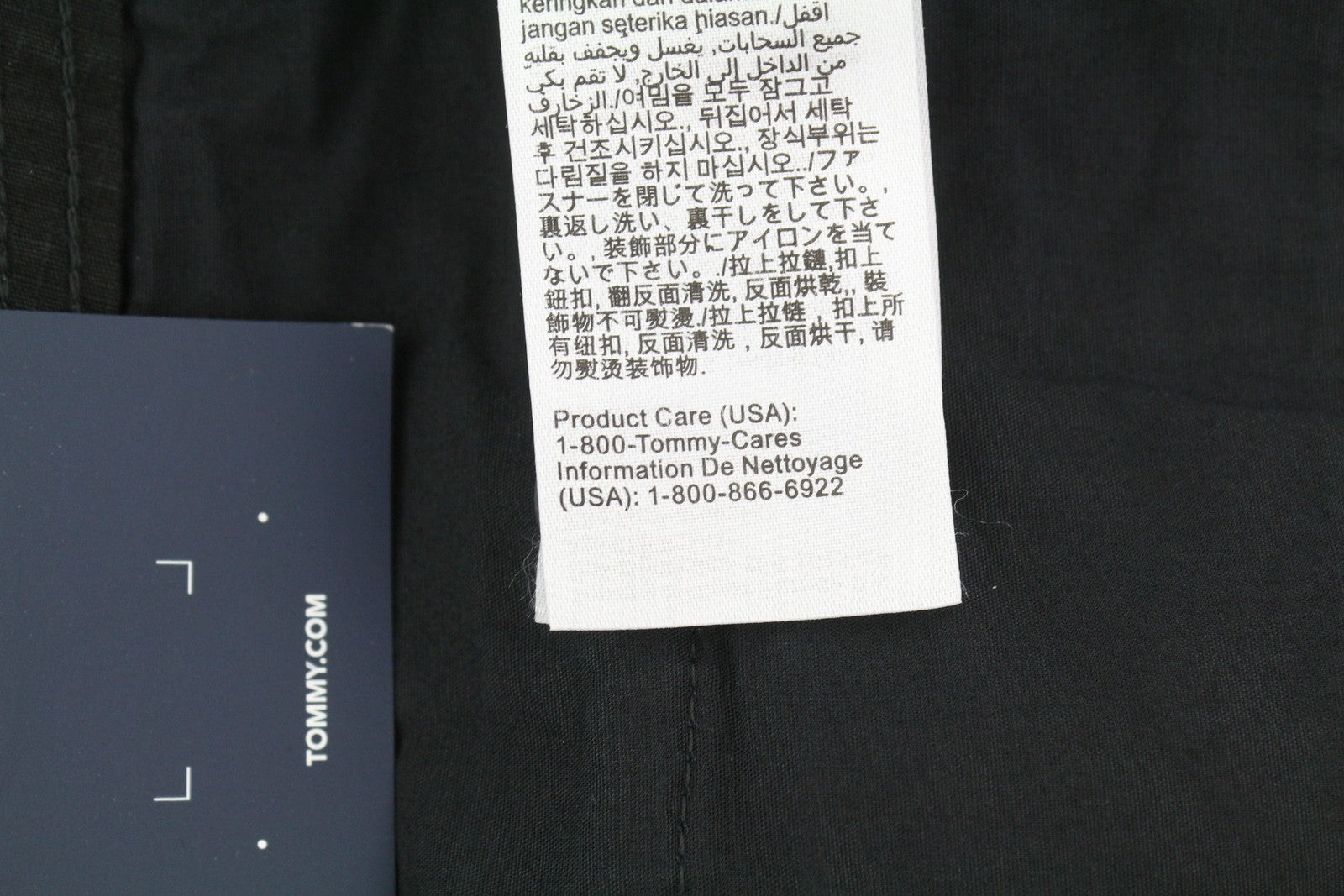 TOMMY HILFIGER Aiden Baggy Cargo vyriškos kelnės W32/L32 juodos tekstūruotos užtrauktuku