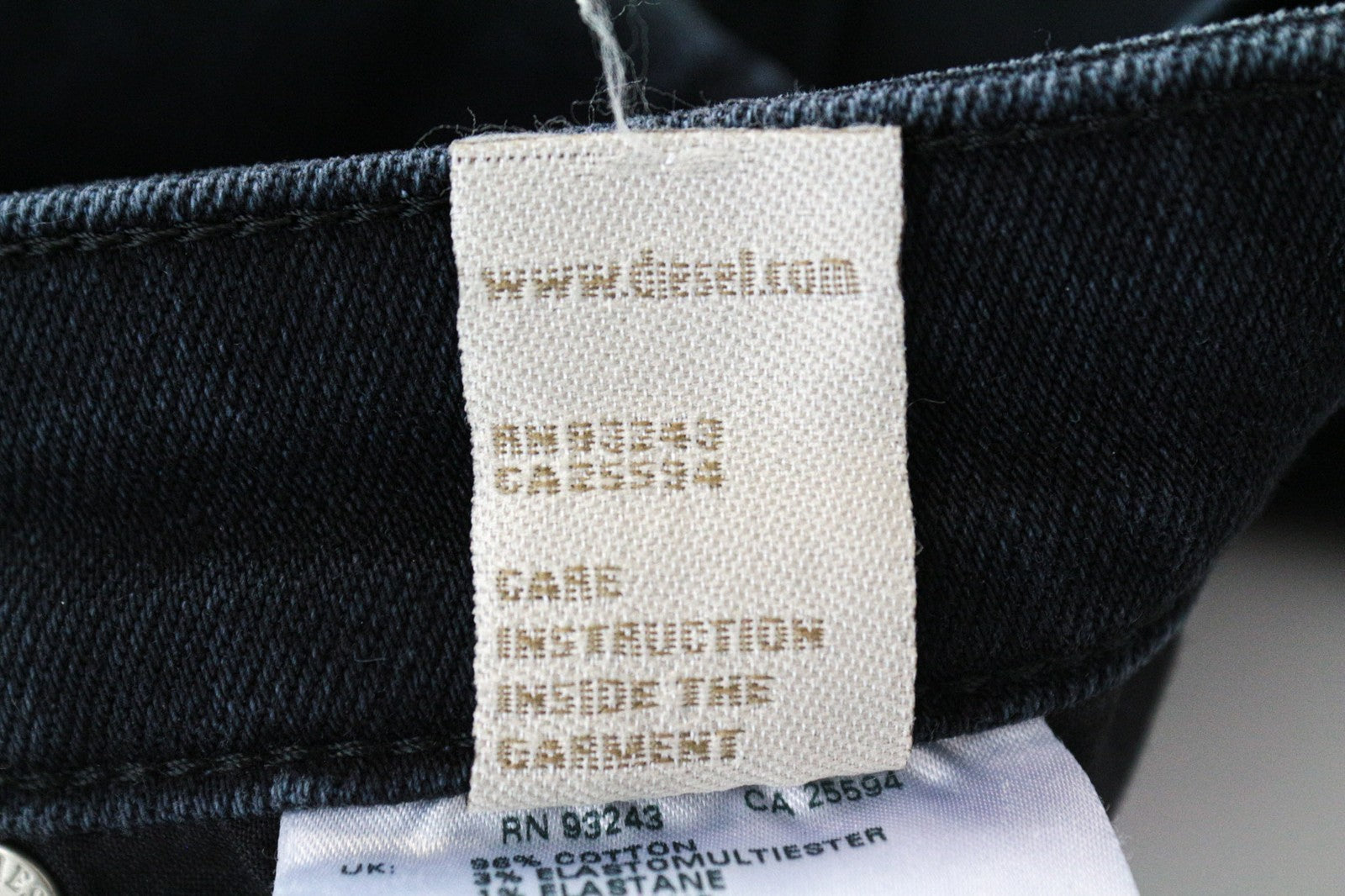 DIESEL Babhila 084NX Women's Slim Skinny Blue W32 L30 Stretch Cotton Jeans