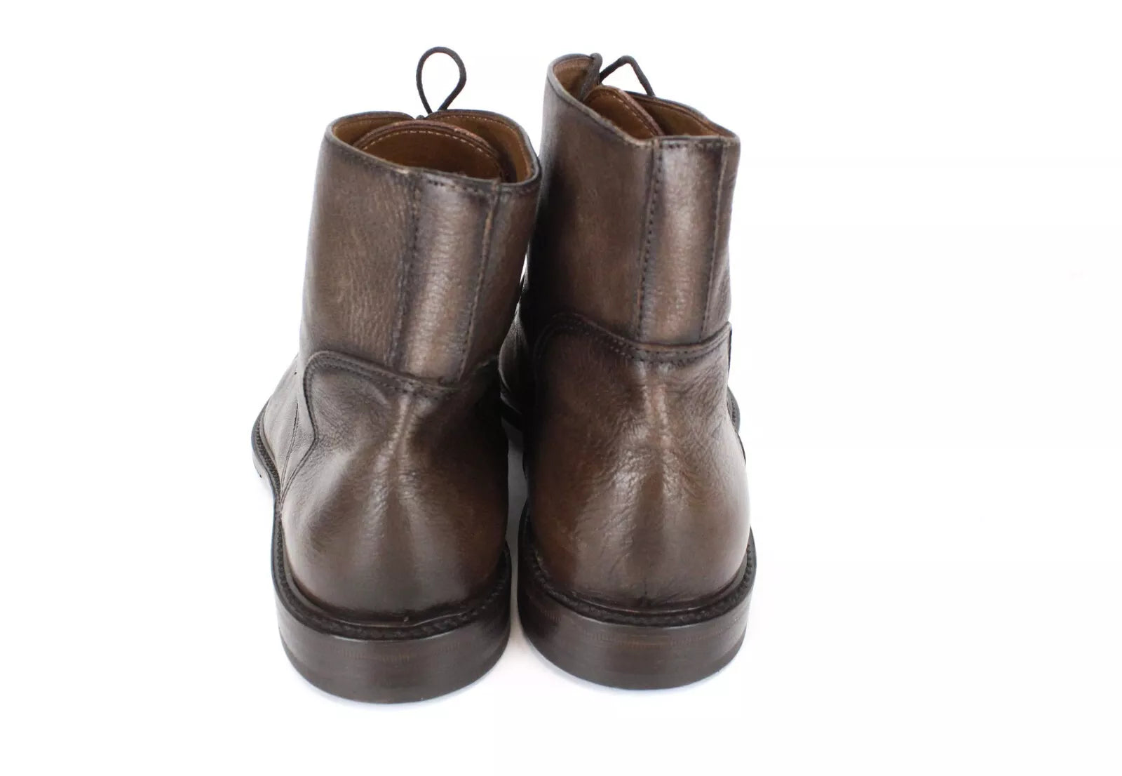 SUITSUPPLY vyriški batai UK8 EU42 rudi aukštakulniai su raišteliais, odiniai, formalūs 