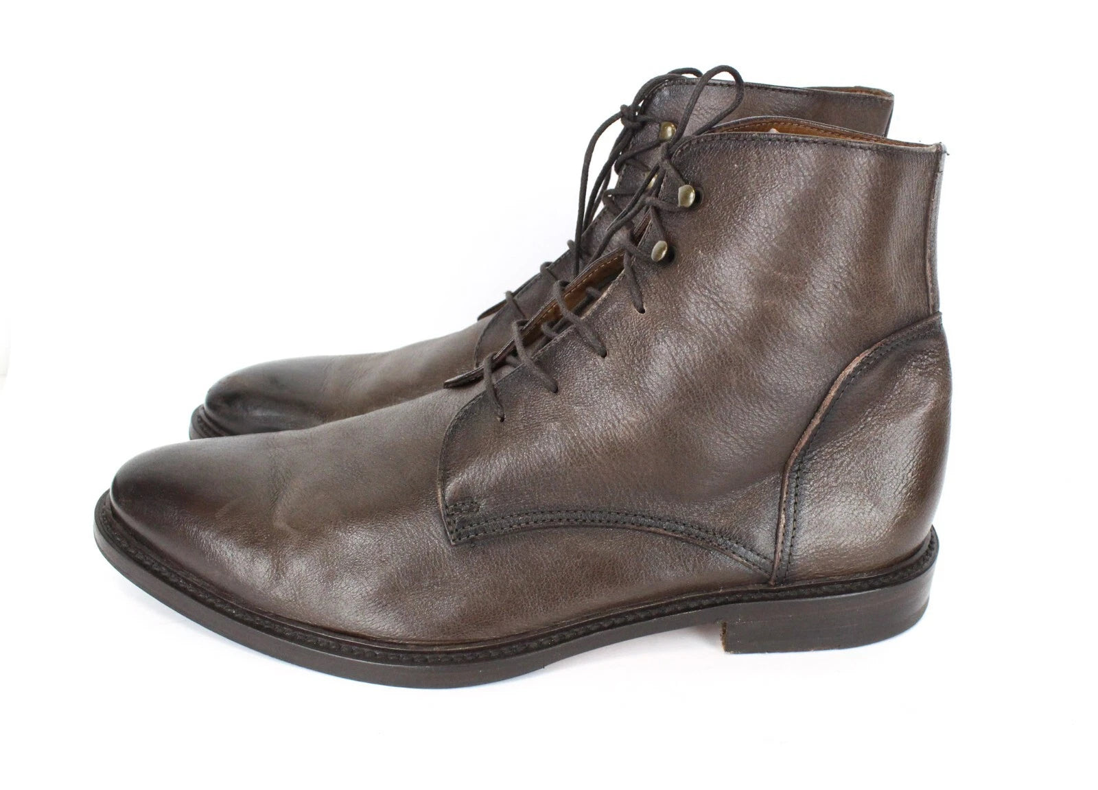 SUITSUPPLY vyriški batai UK8 EU42 rudi aukštakulniai su raišteliais, odiniai, formalūs 