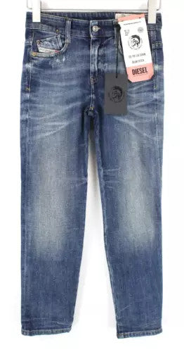 DIESEL D-Rifty 0890Y Women's Slim Distressed W23 L30 Low Waist Stretch Jeans