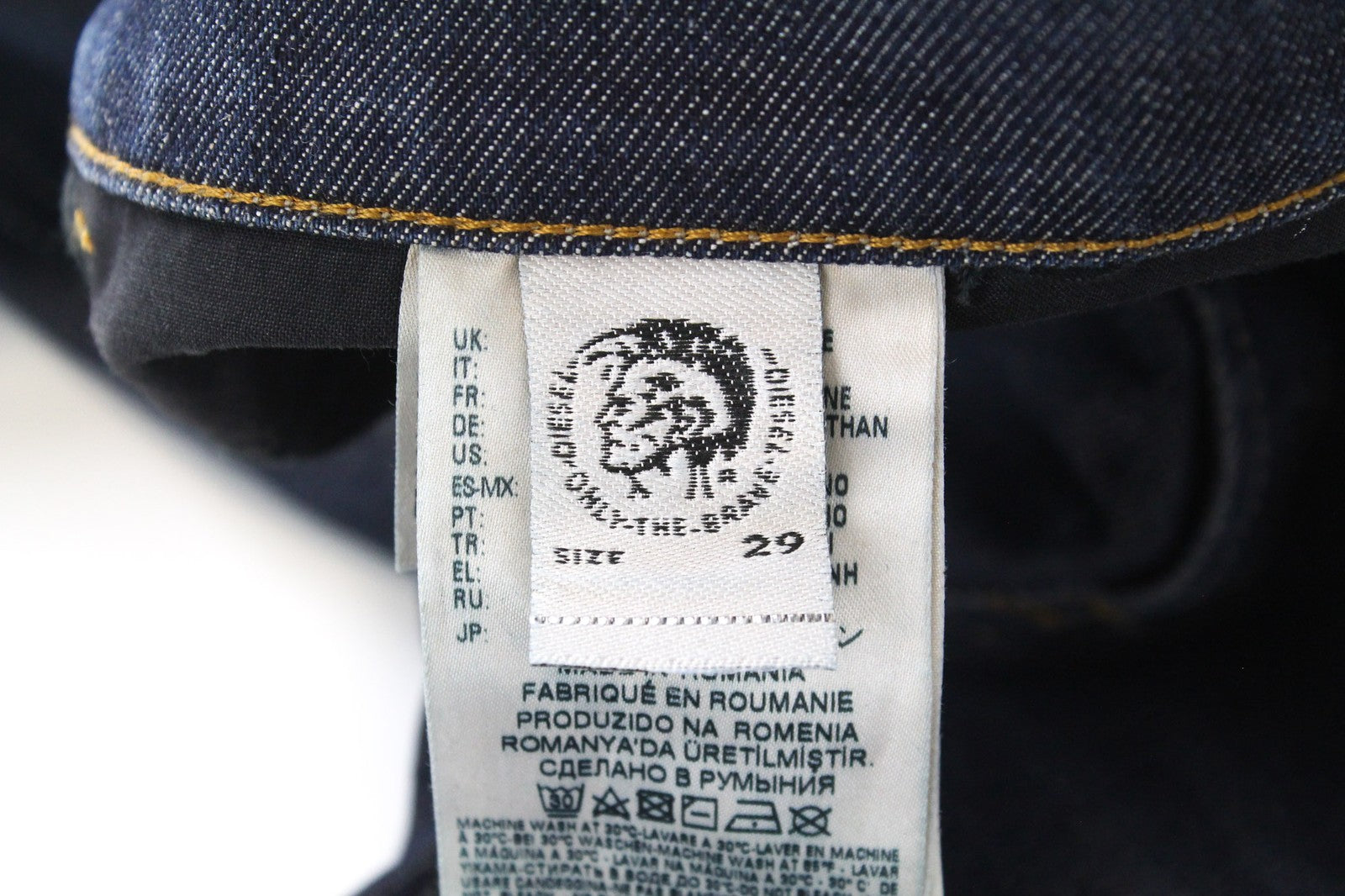 DIESEL D-Eetar 084ZU vyriški mėlyni W29 L30 medvilniniai siaurėjantys tamprūs džinsai 