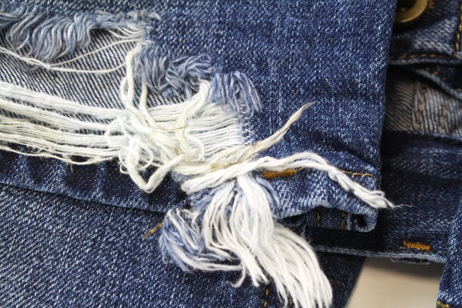 DIESEL Aryel 080AH Women's Jeans W23 L32 Ripped Straight Blue Cotton Fit