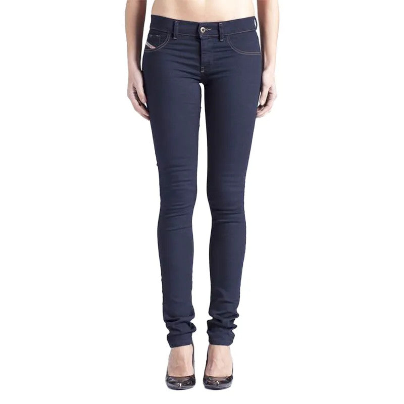 DIESEL Livier 0881B Women's Jeggings W23 Blue Stretch Fit Super Slim