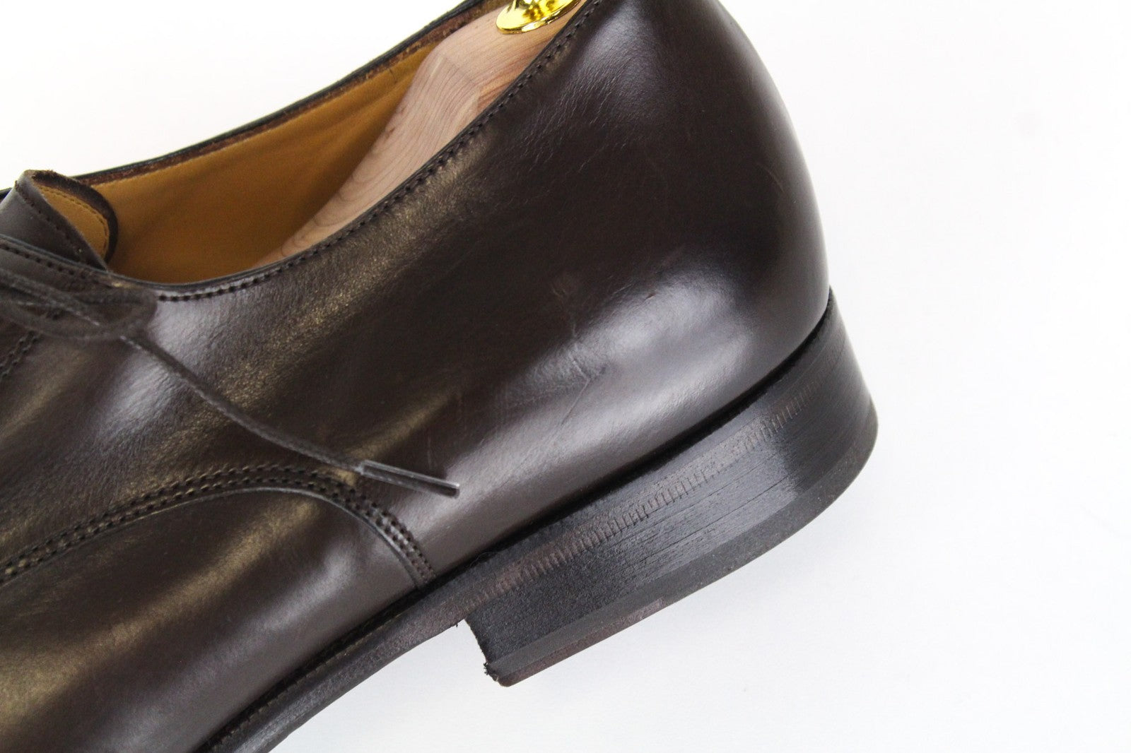 „SUITSUPPLY“ vyriški formalūs batai, EU44.5/UK10.5, oksfordo spalvos, tamsiai rudos spalvos, odiniai 