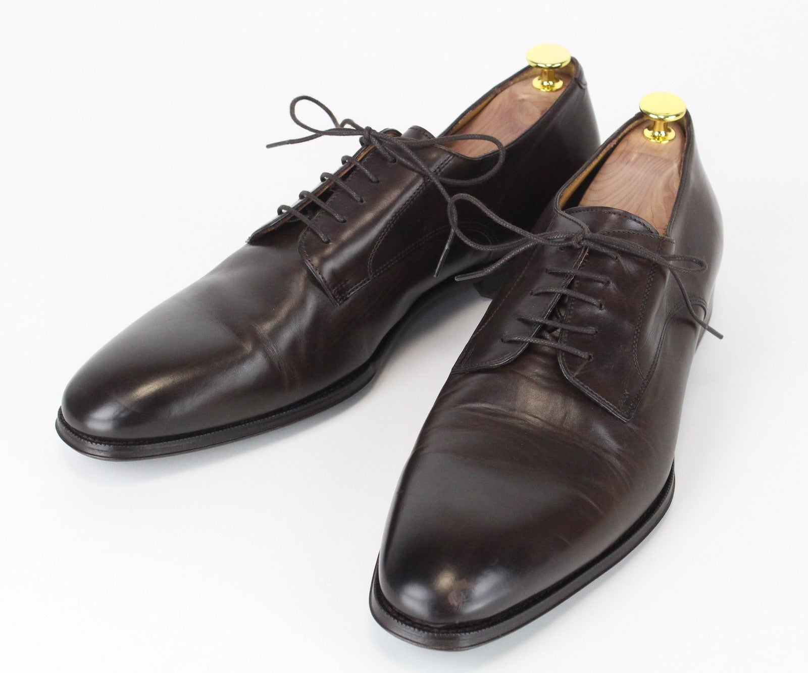 „SUITSUPPLY“ vyriški formalūs batai, EU44.5/UK10.5, oksfordo spalvos, tamsiai rudos spalvos, odiniai 