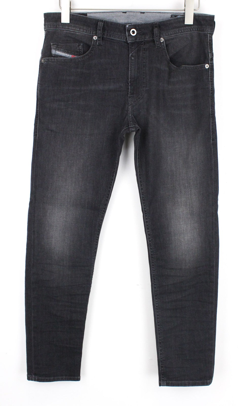 DIESEL Thommer 0687J vyriški džinsai W32/L30 tamsiai pilki medvilniniai ploni aptempti džinsai 