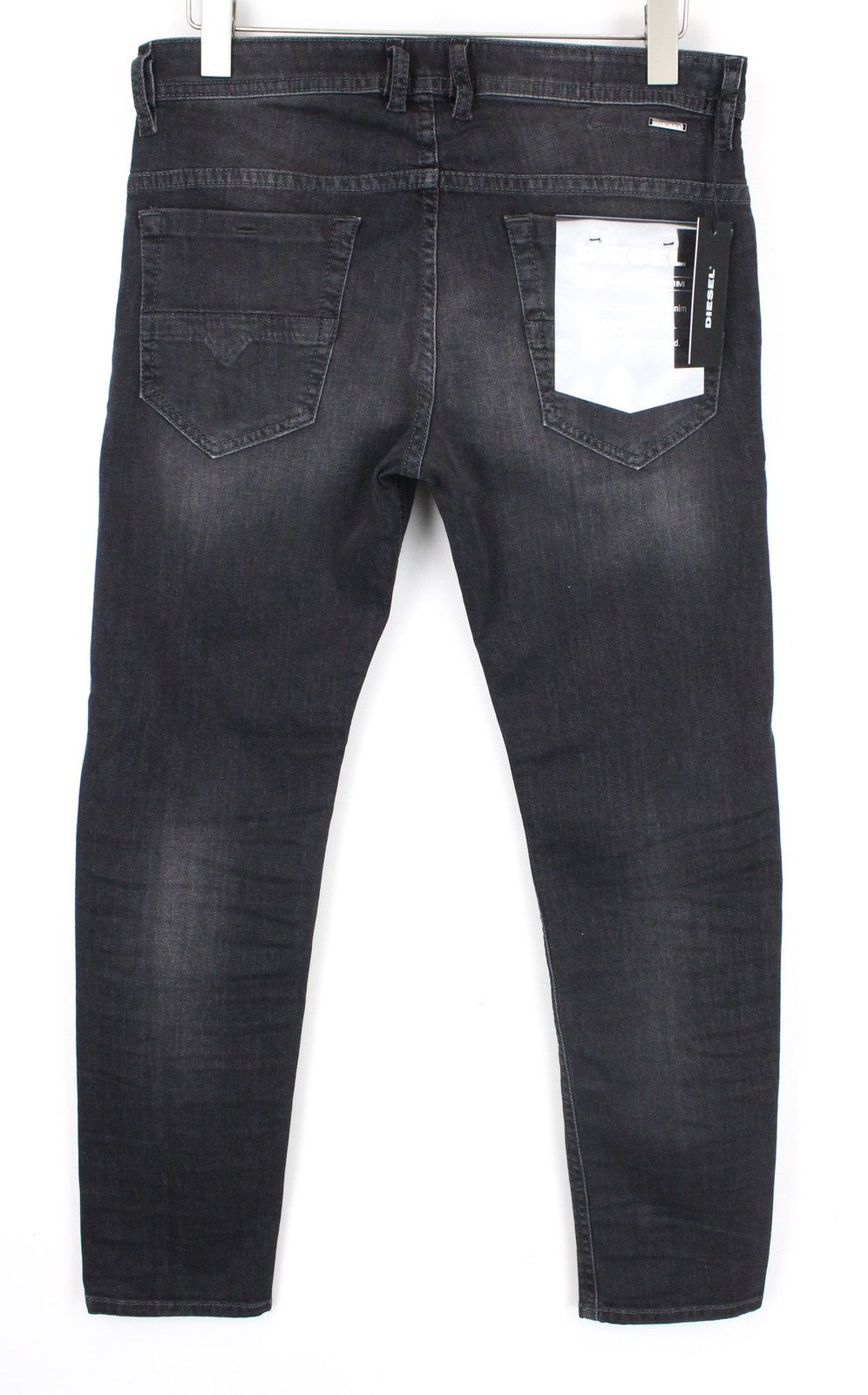 DIESEL Thommer 0687J vyriški džinsai W32/L30 tamsiai pilki medvilniniai ploni aptempti džinsai 