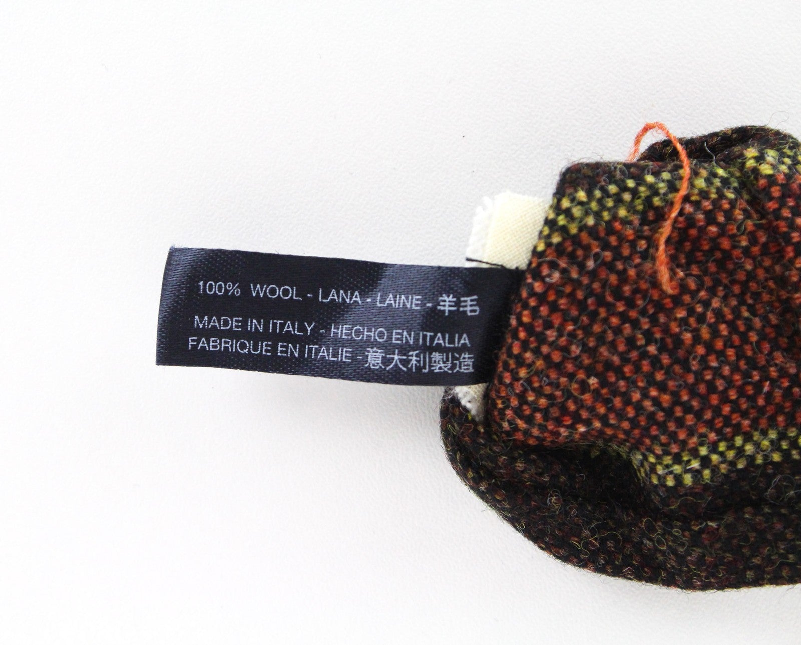 SUITSUPPLY vyriškas kaklaraištis ~150x8 cm rudas vilnonis dryžuotas smailiais galais oficialiai 