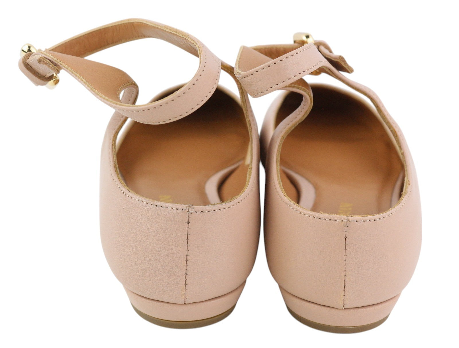 EMPORIO ARMANI X3D224 moteriški bateliai su plokščiapadžiais bateliais, 37 dydis, šviesiai rožiniai, kvadratinės nosies, laisvalaikio stiliaus. 