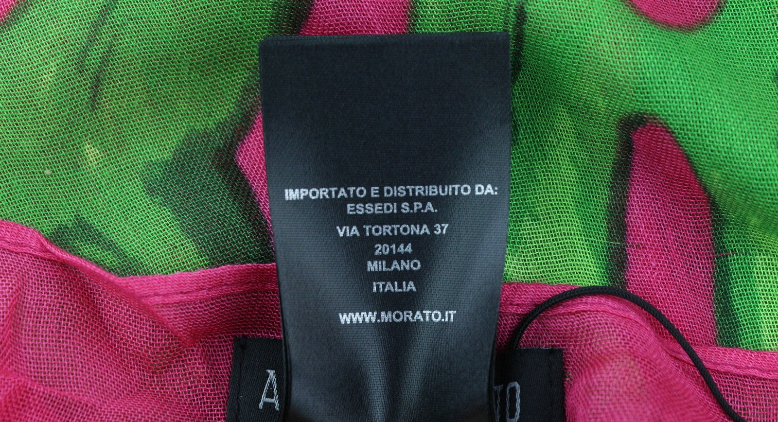 ANTONY MORATO moteriškas šalikas OS švelnios rožinės spalvos tropinių lapų rašto apklotas paplūdimyje