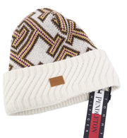 TOMMY HILFIGER TH P Beanie moteriška kepurė OS Colourful Wool Blend Knit Pendleton 