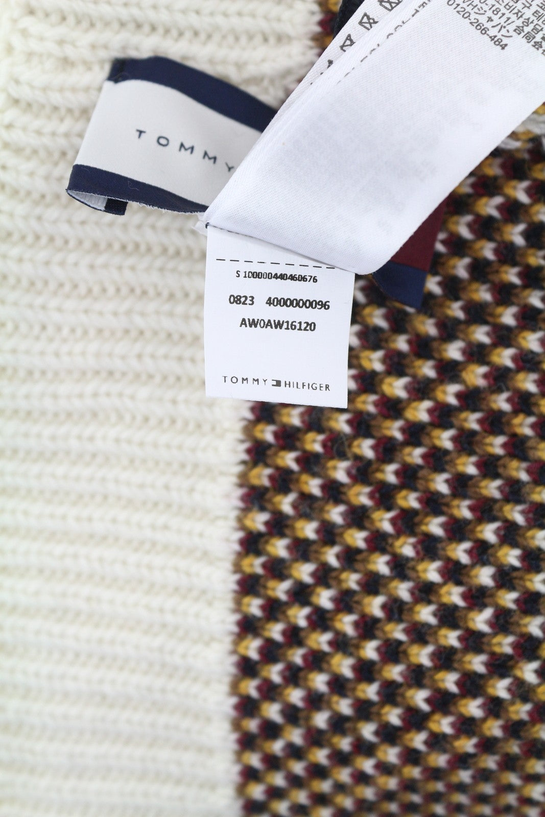 TOMMY HILFIGER TH P Beanie moteriška kepurė OS Colourful Wool Blend Knit Pendleton 