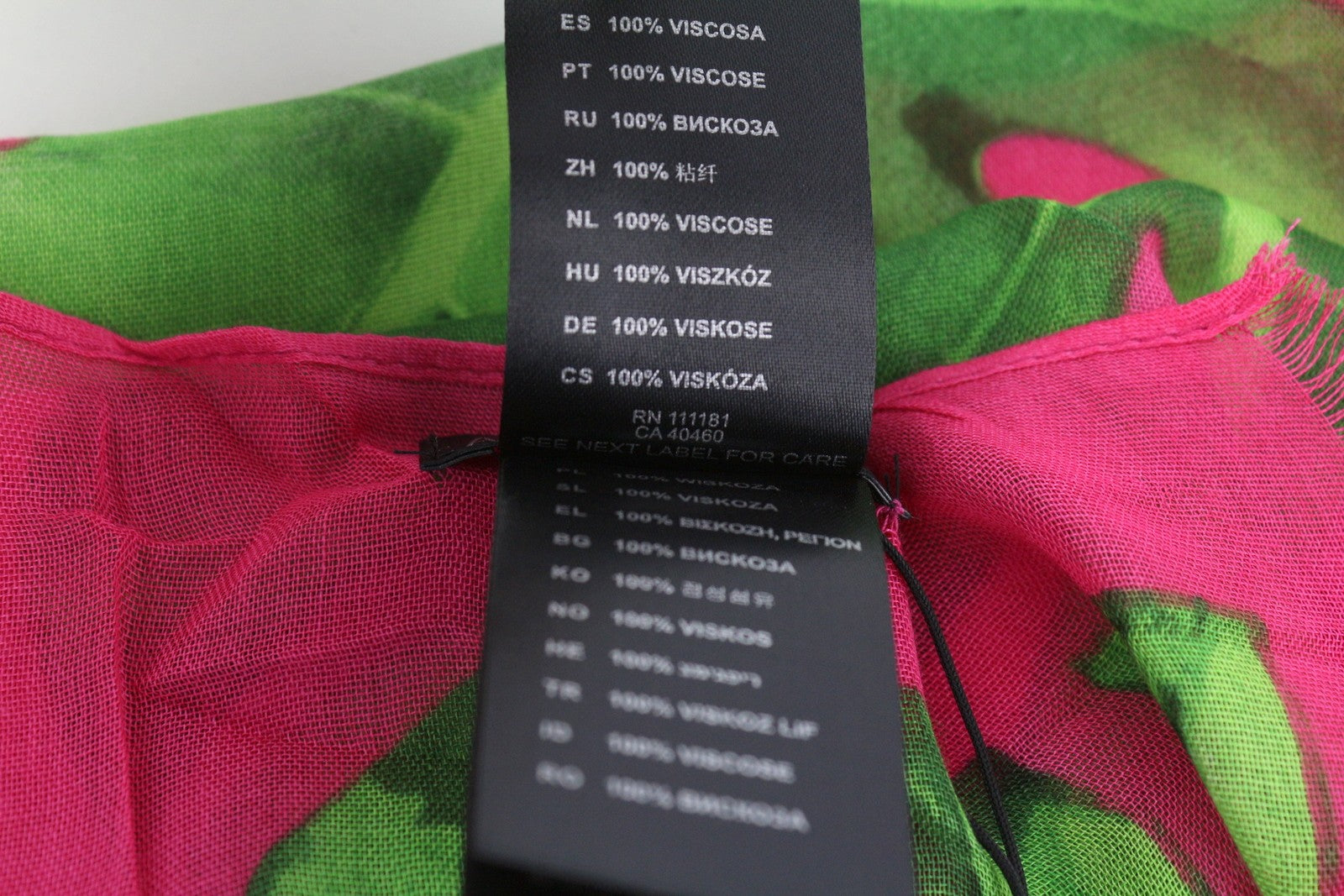 ANTONY MORATO moteriškas šalikas OS laisvalaikio rožinis tropinių lapų rašto apdangalas paplūdimio apranga 