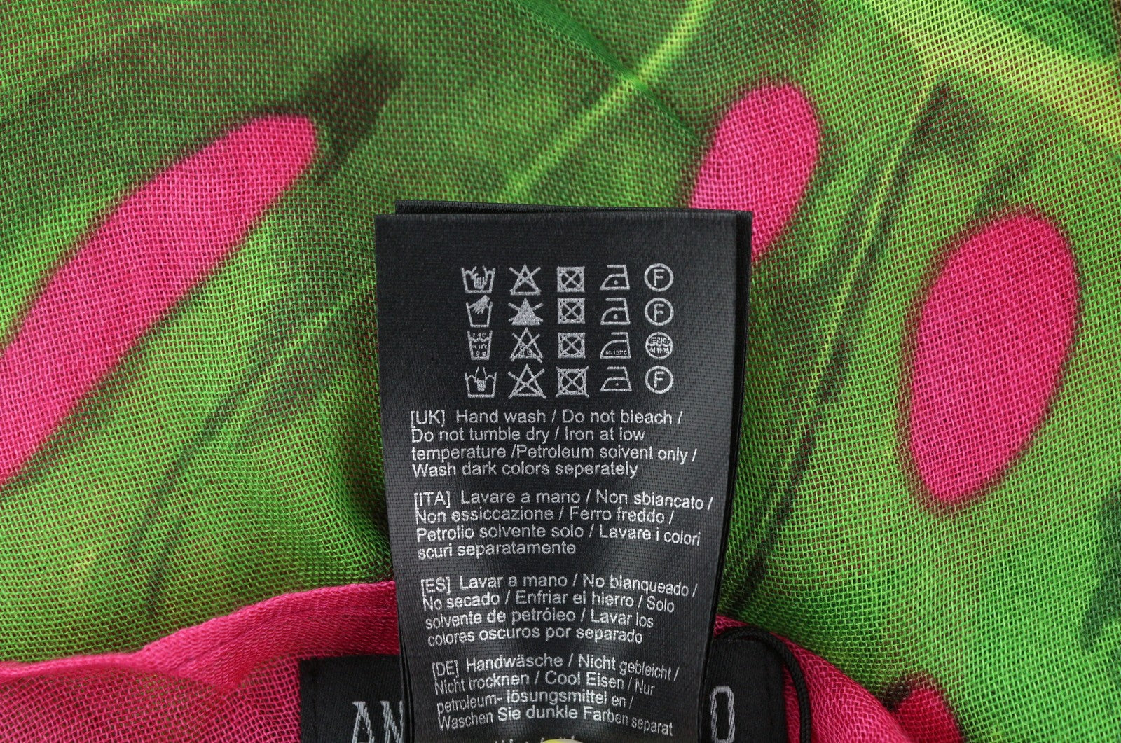 ANTONY MORATO moteriškas šalikas OS laisvalaikio rožinis tropinių lapų rašto apdangalas paplūdimio apranga 