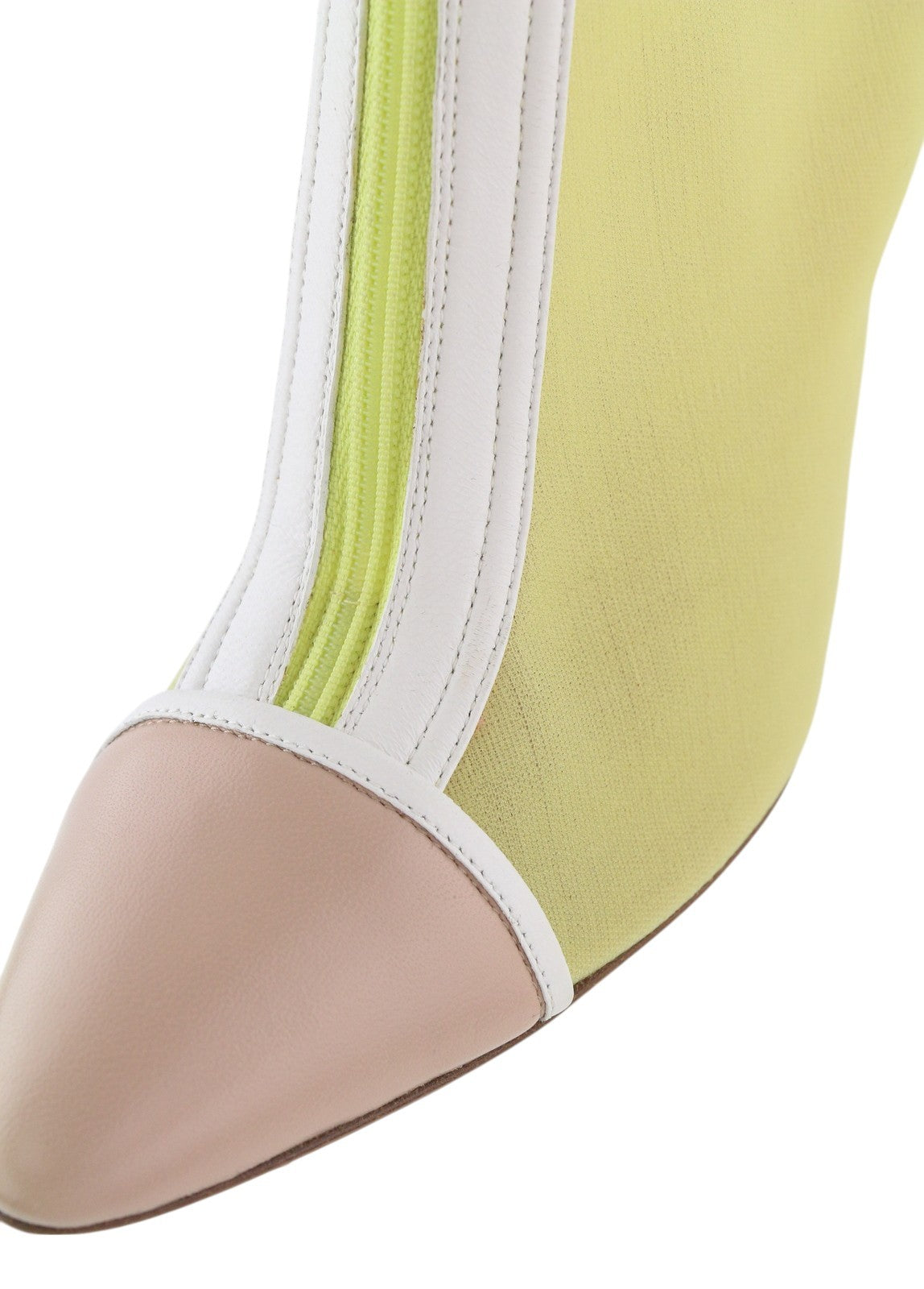 EMPORIO ARMANI X3M280 moteriški bateliai, EU37, odiniai, geltoni, tinklelio spalvos, smailiu nosimi, užtrauktuku. 