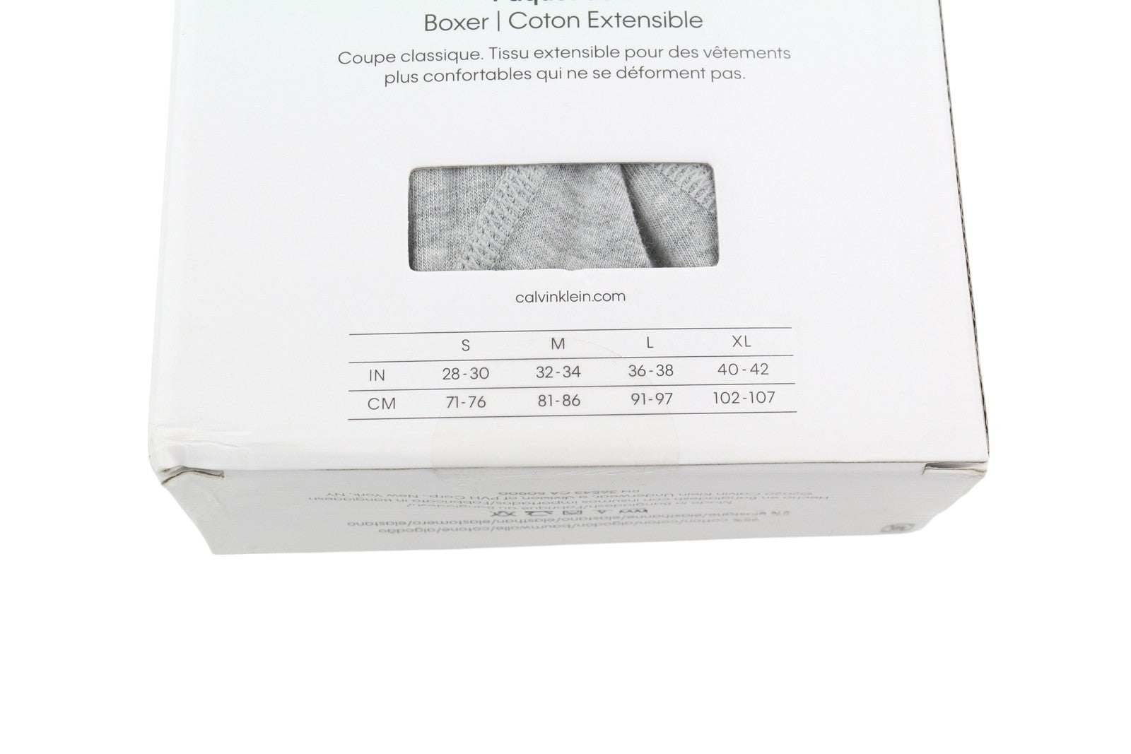 CALVIN KLEIN vyriški apatiniai S dydžio medvilniniai bokseriai su sagomis, 2 vnt. 