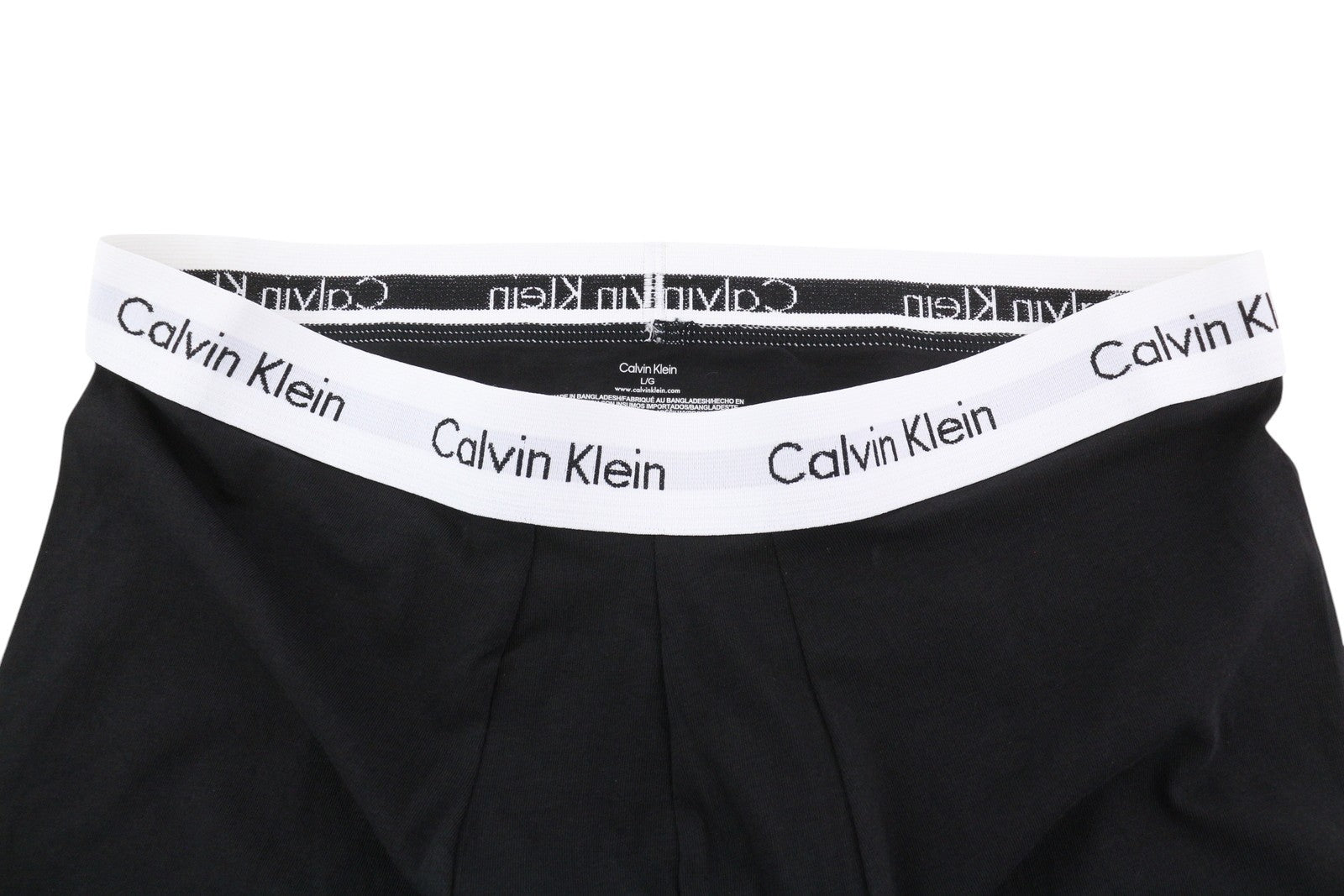 CALVIN KLEIN vyriški apatiniai L dydžio, juodi, žemo liemens, tamprūs, klasikiniai, 2 vnt. pakuotėje. 