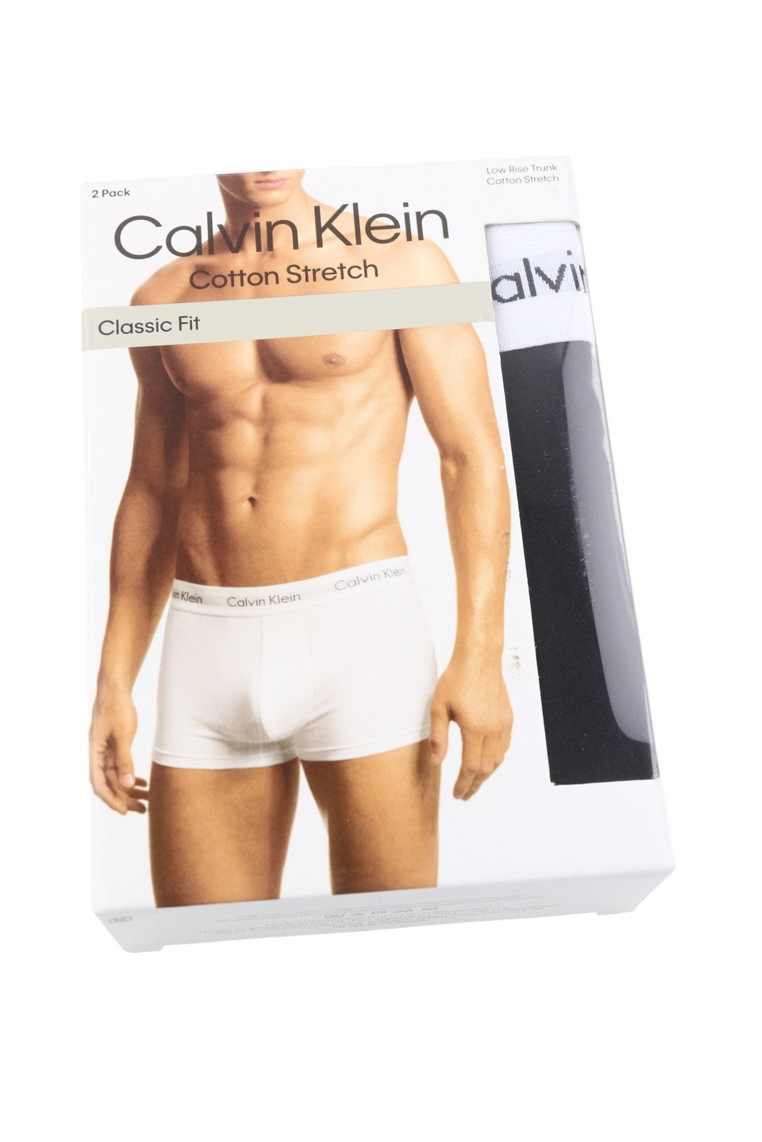 CALVIN KLEIN vyriški apatiniai L dydžio, juodi, žemo liemens, tamprūs, klasikiniai, 2 vnt. pakuotėje. 