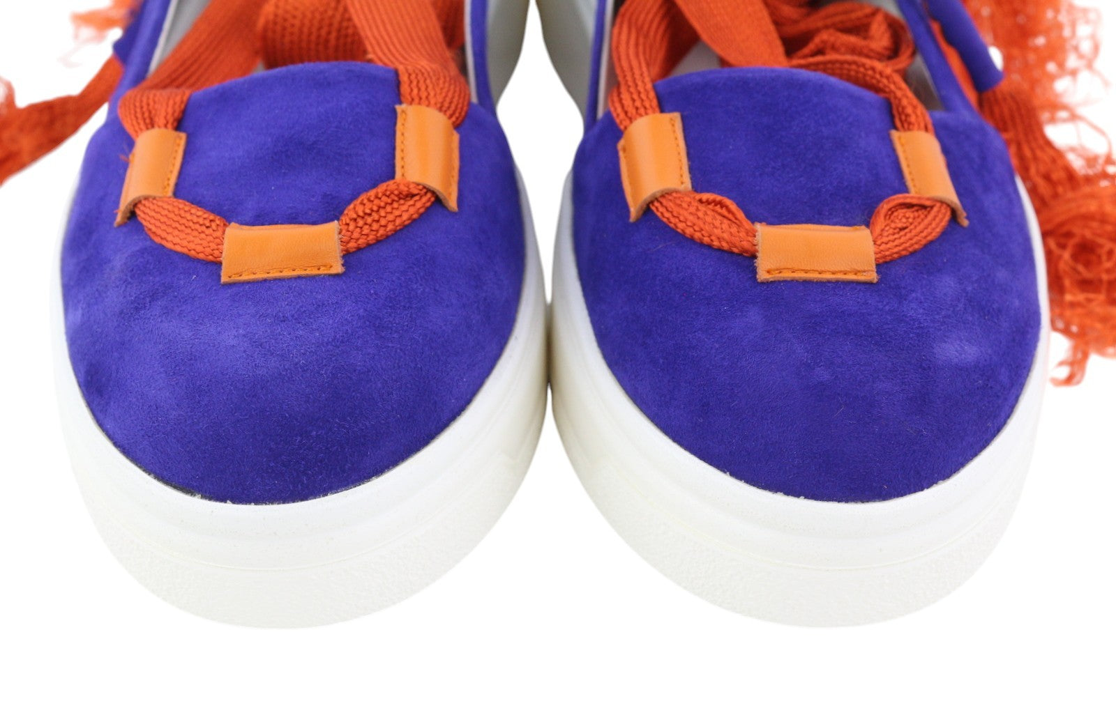 EMPORIO ARMANI X3X085 moteriški bateliai, 37 dydis, mėlyna zomša, odiniai, raišteliai, detalės, platforma. 