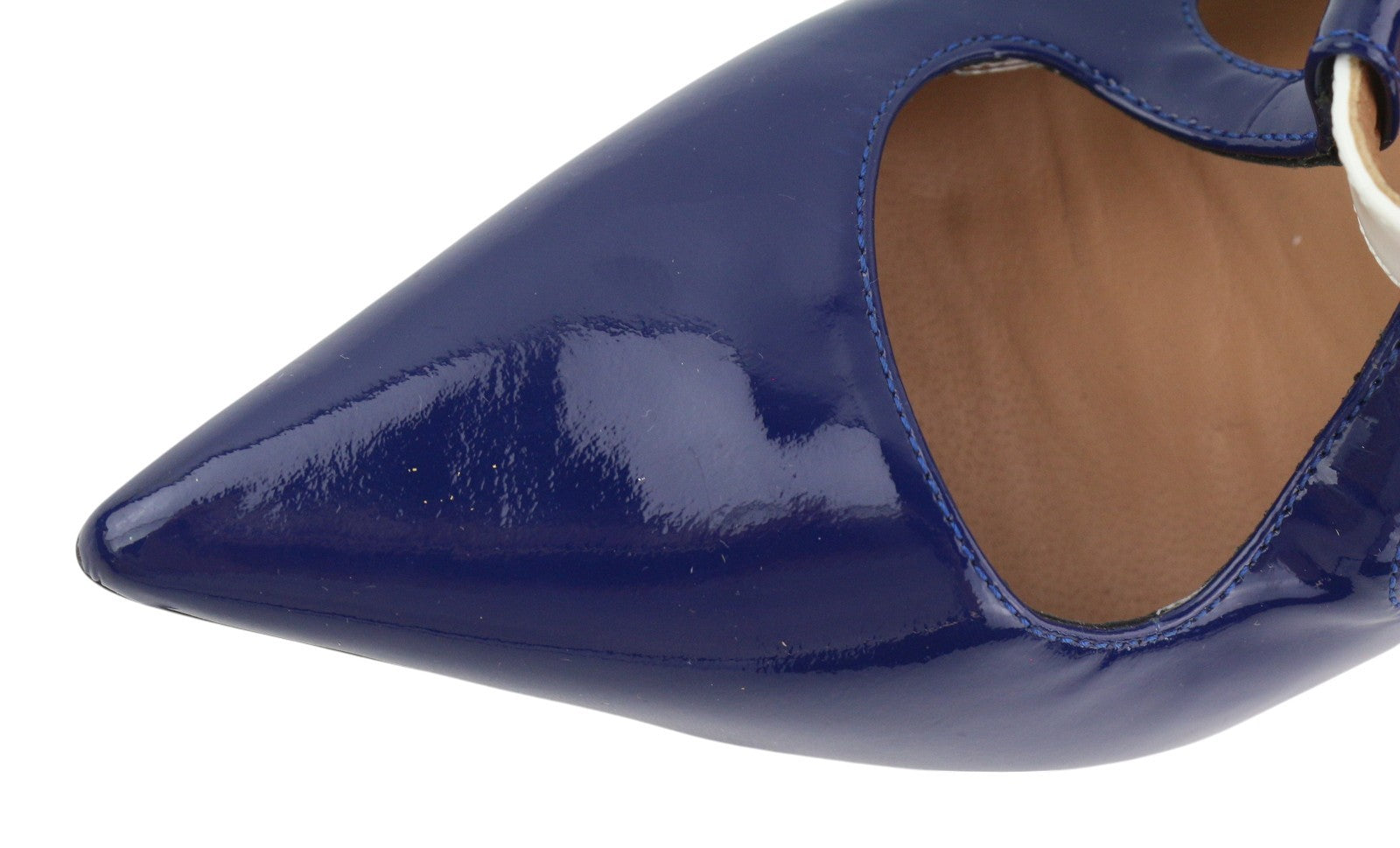 EMPORIO ARMANI moteriški aukštakulniai, 37 dydis, mėlyni, blizgantys, odiniai, smaili nosis, sagtimi, laisvalaikio stiliaus. 