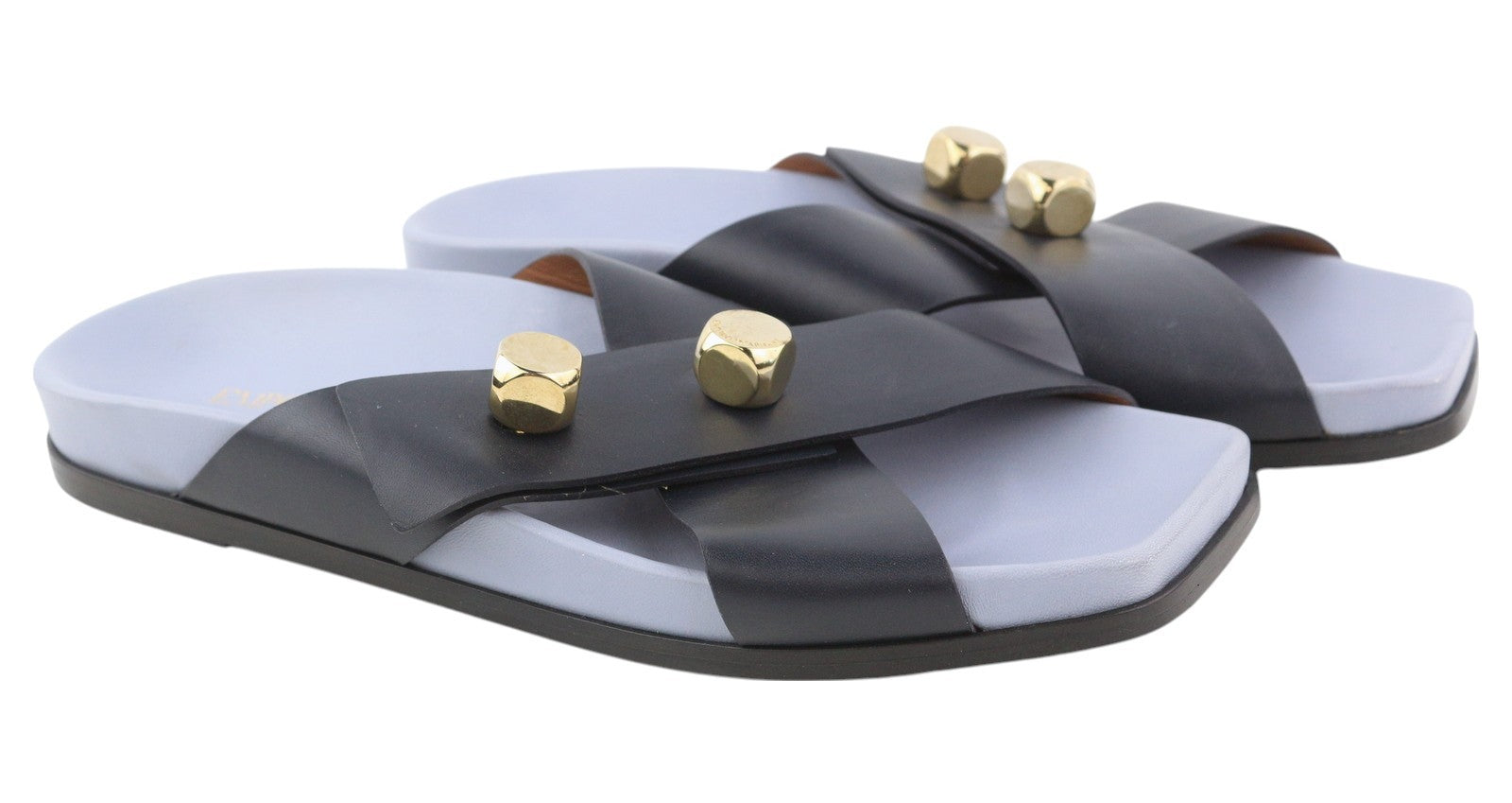 EMPORIO ARMANI moteriški bateliai su odiniais bateliais, 37 dydis, juodos spalvos, su šuns atspalvio detalėmis, įmaunami kvadratėliais. 